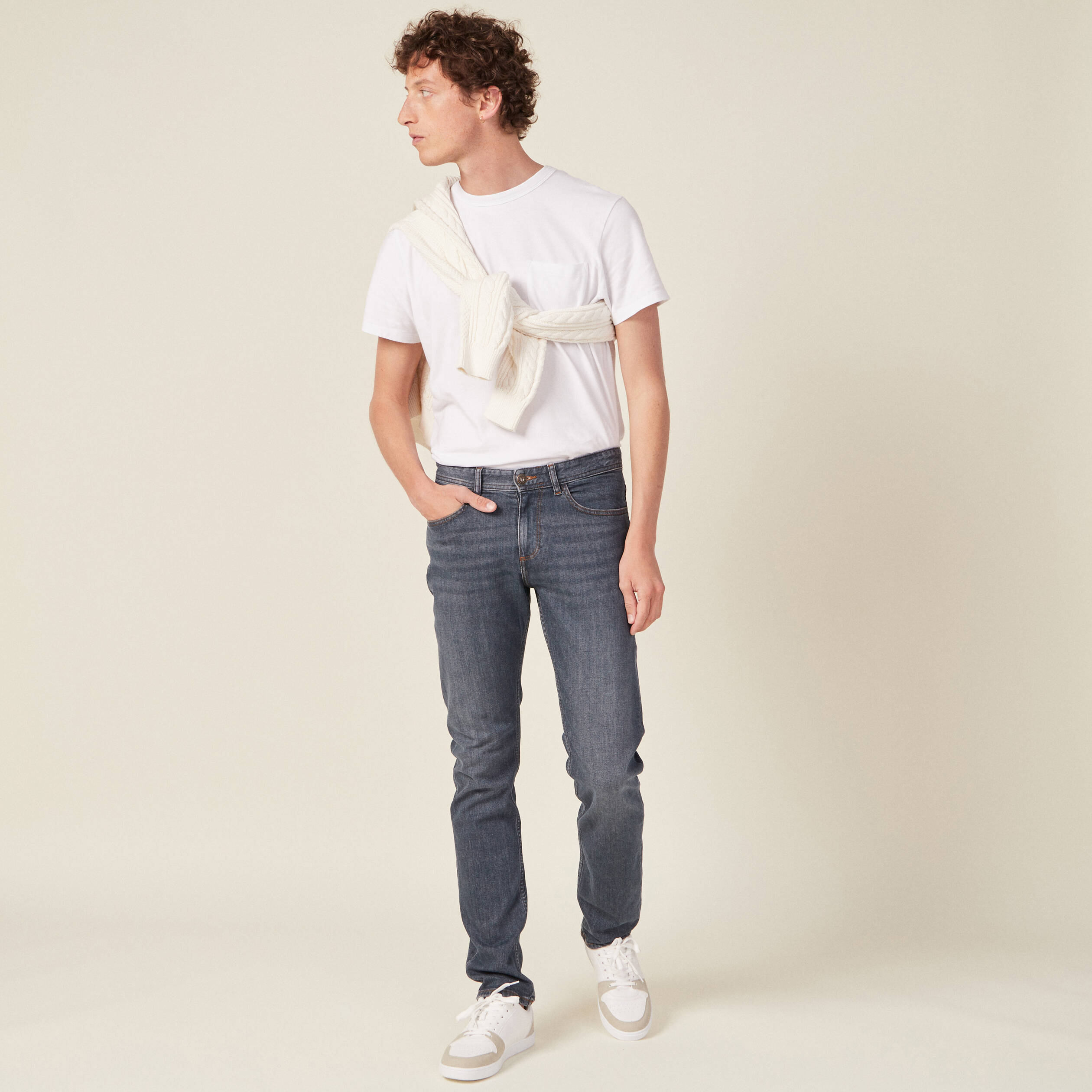 jeans straight denim dirty homme Jeans straight denim dirty homme