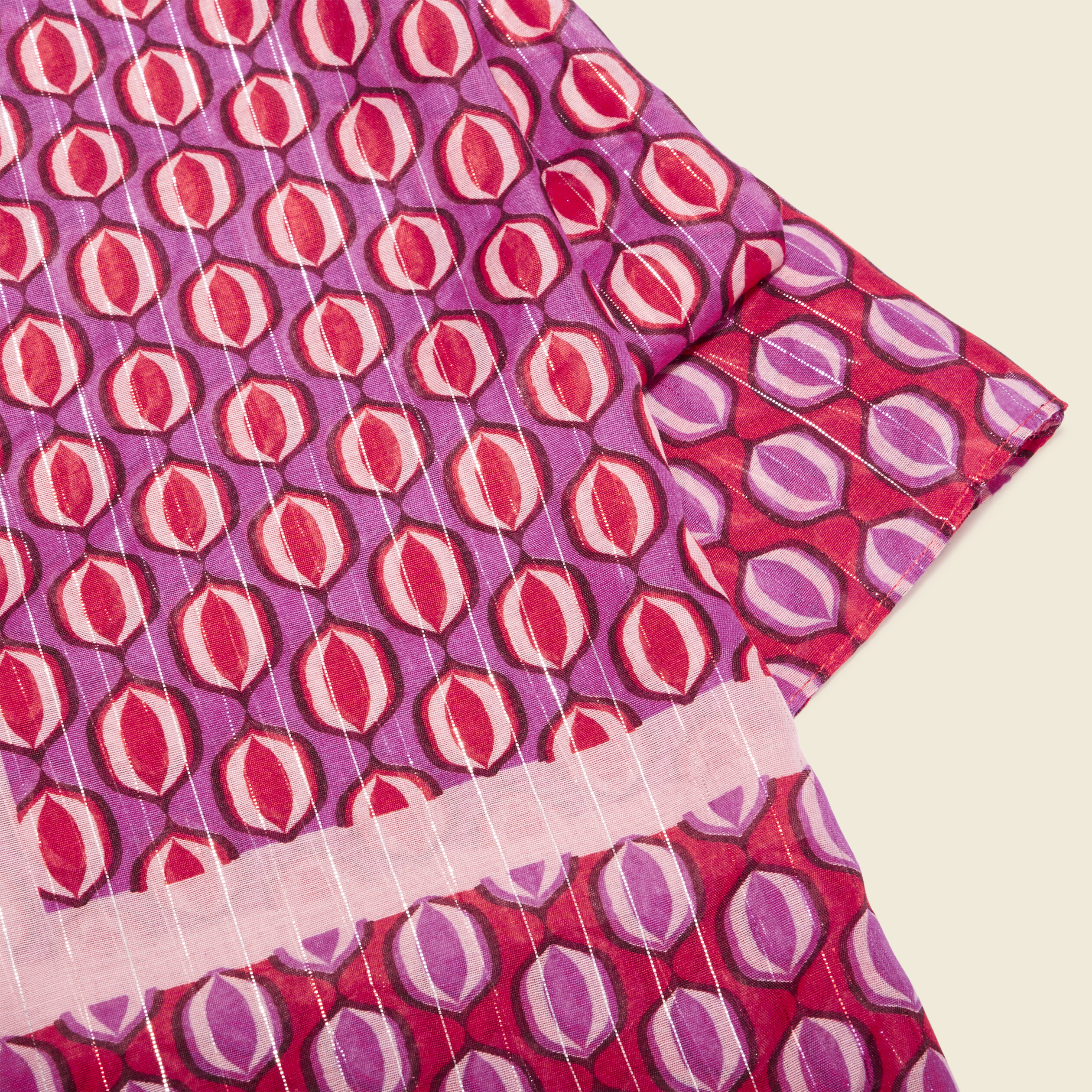Foulard rouge foncé femme