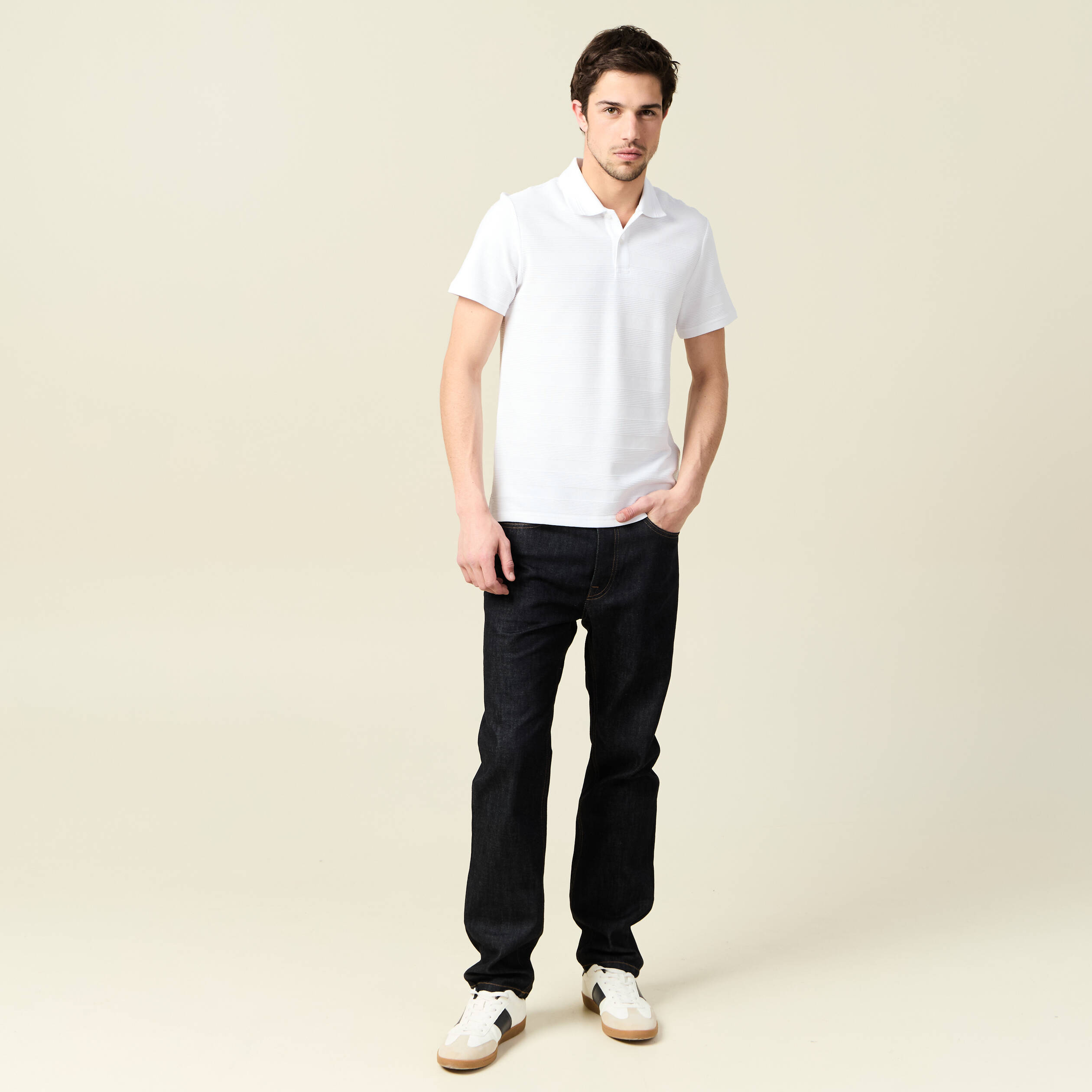 jeans regular 5 poches denim brut clean homme Jeans regular 5 poches denim brut clean homme