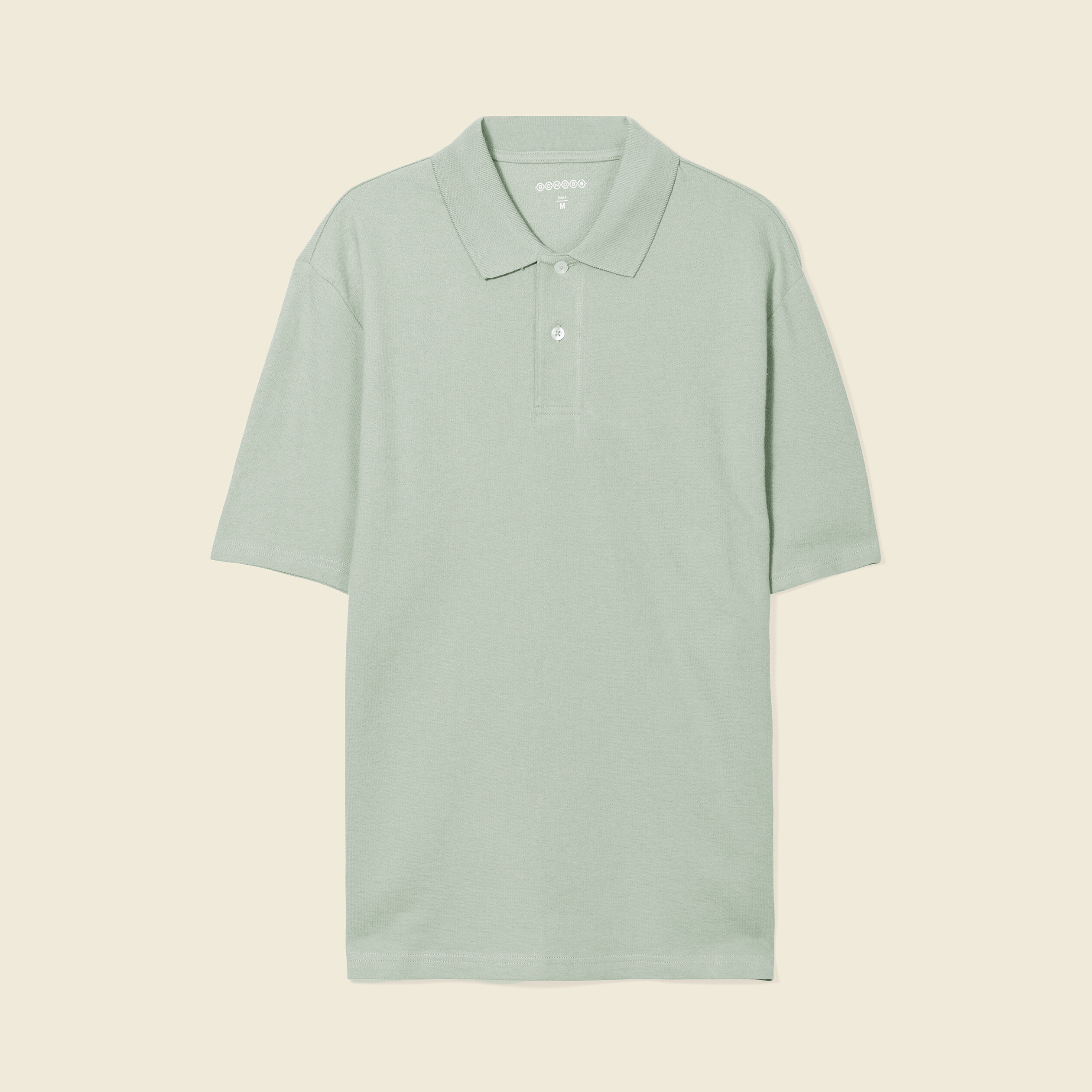 Polo manches courtes vert olive homme