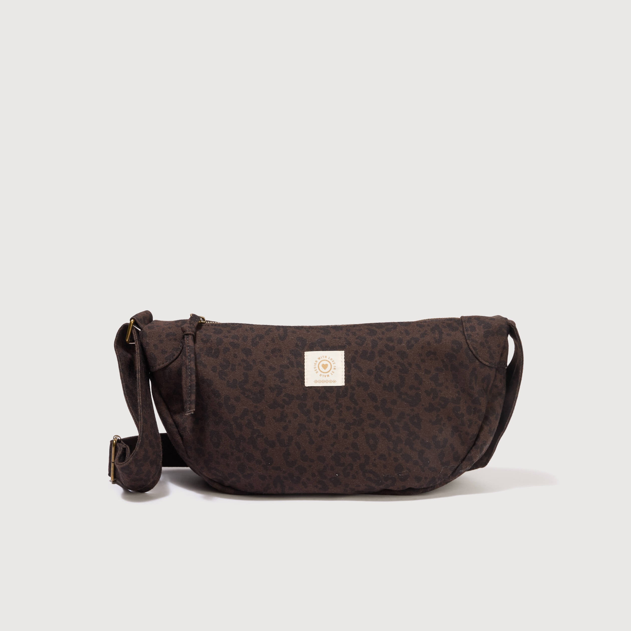 Sac bandouli&egrave;re avec doublure vert olive femme