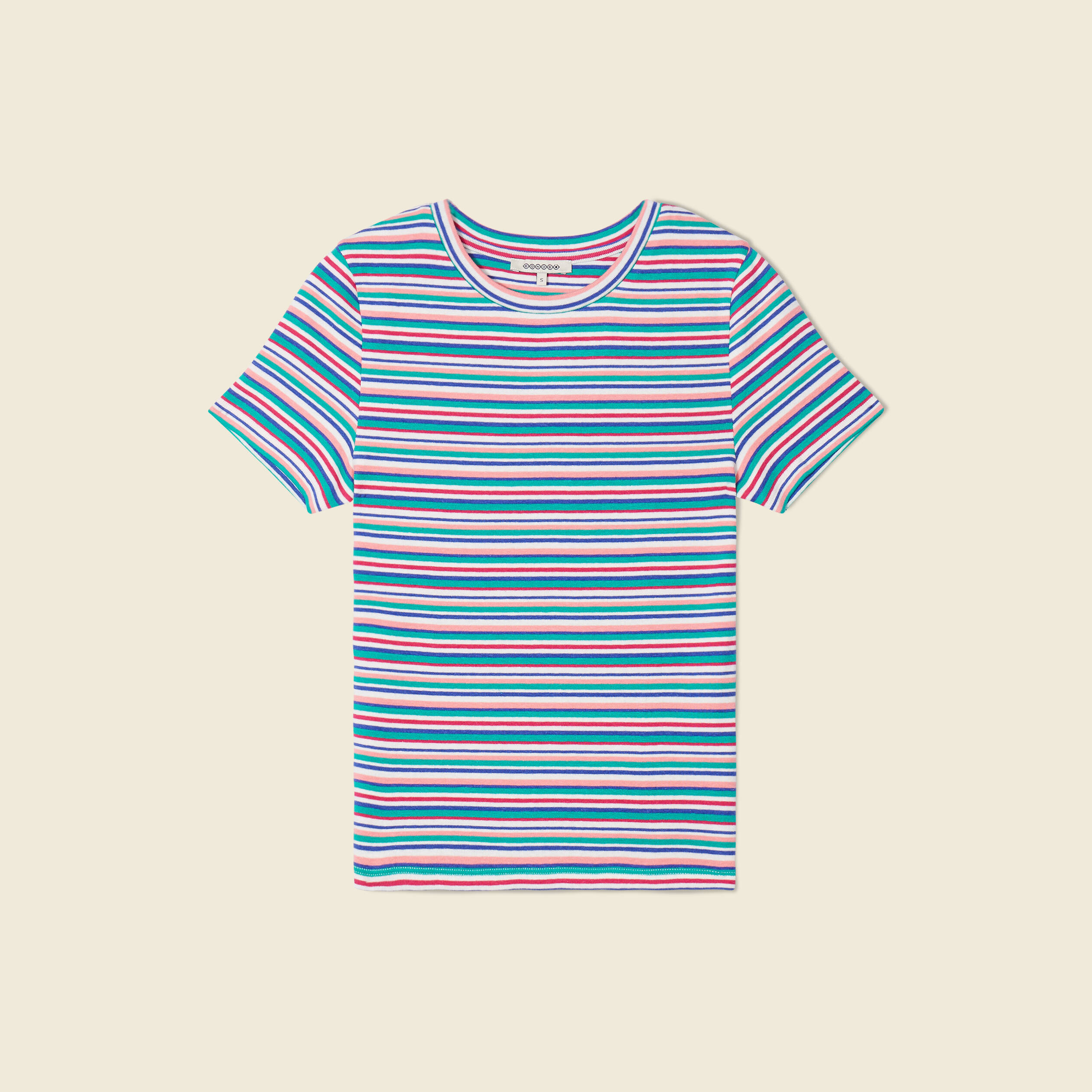 t shirt manches courtes multicolore femme T-shirt manches courtes multicolore femme