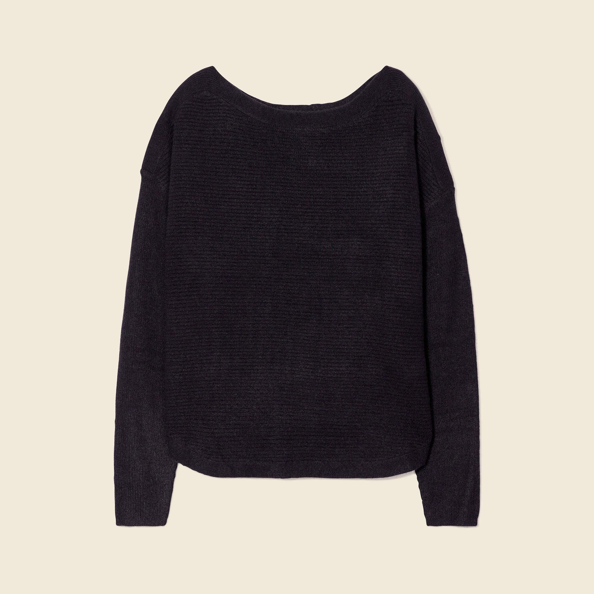 Pull manches longues noir femme