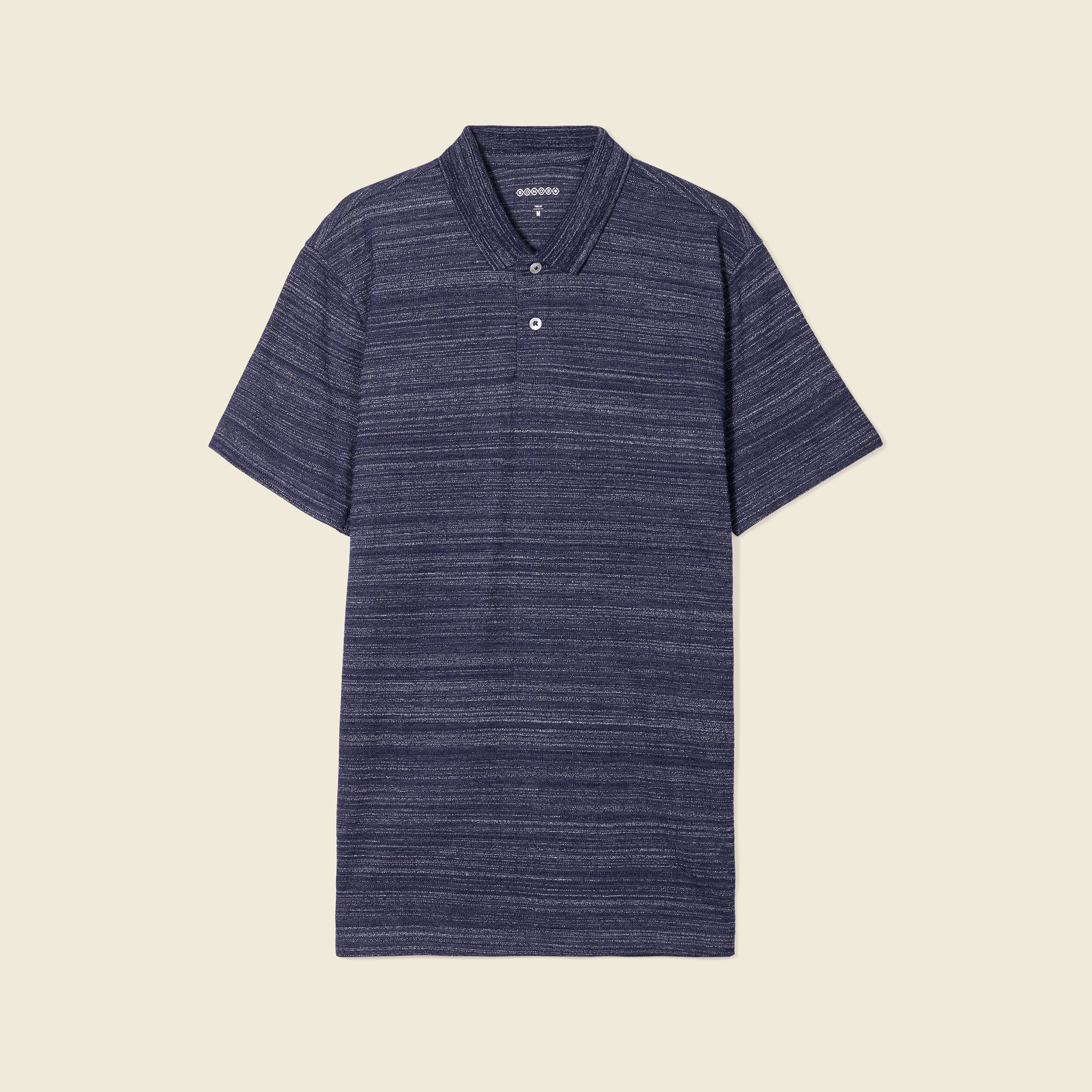 Polo manches courtes bleu marine homme