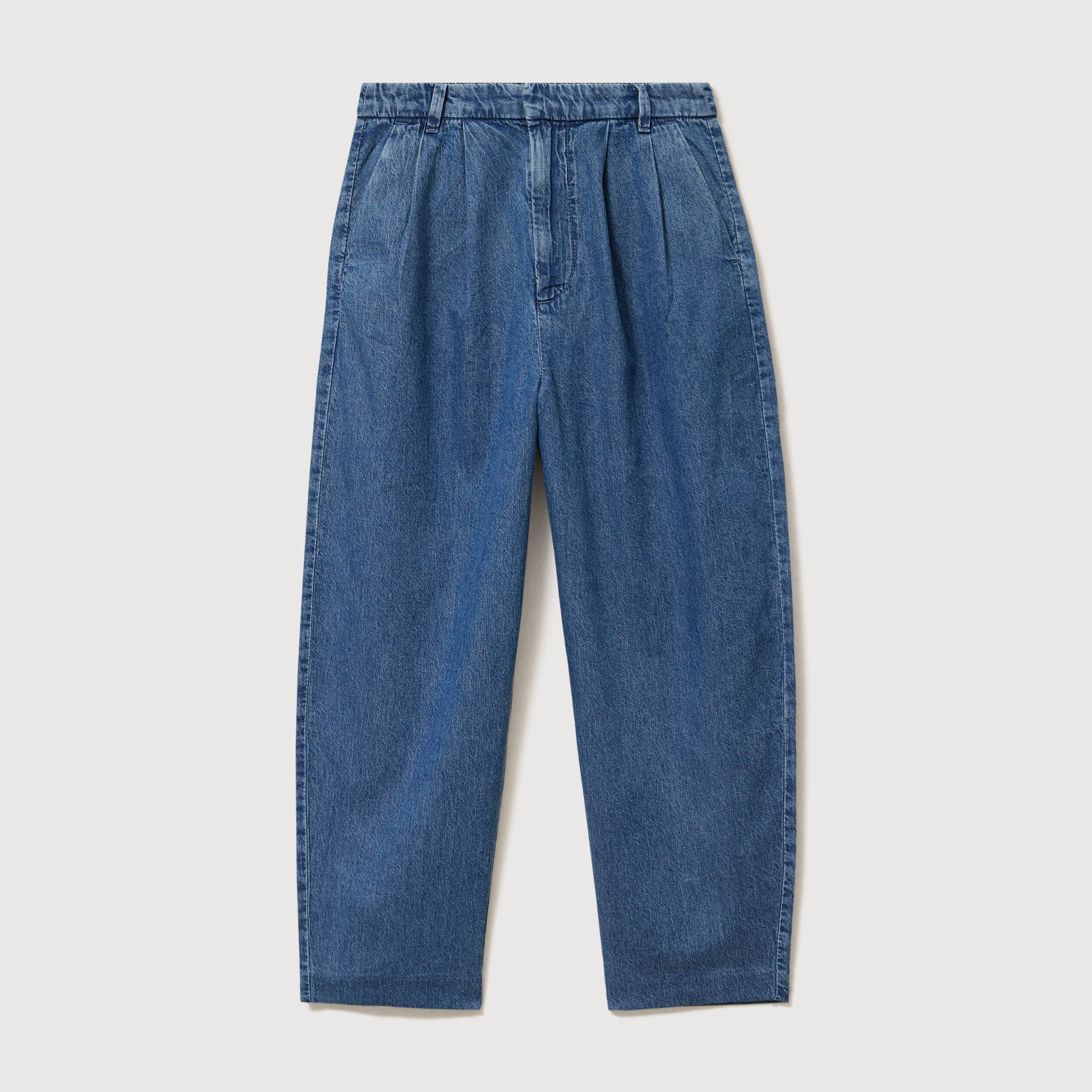 Jeans slouchy taille haute denim used femme