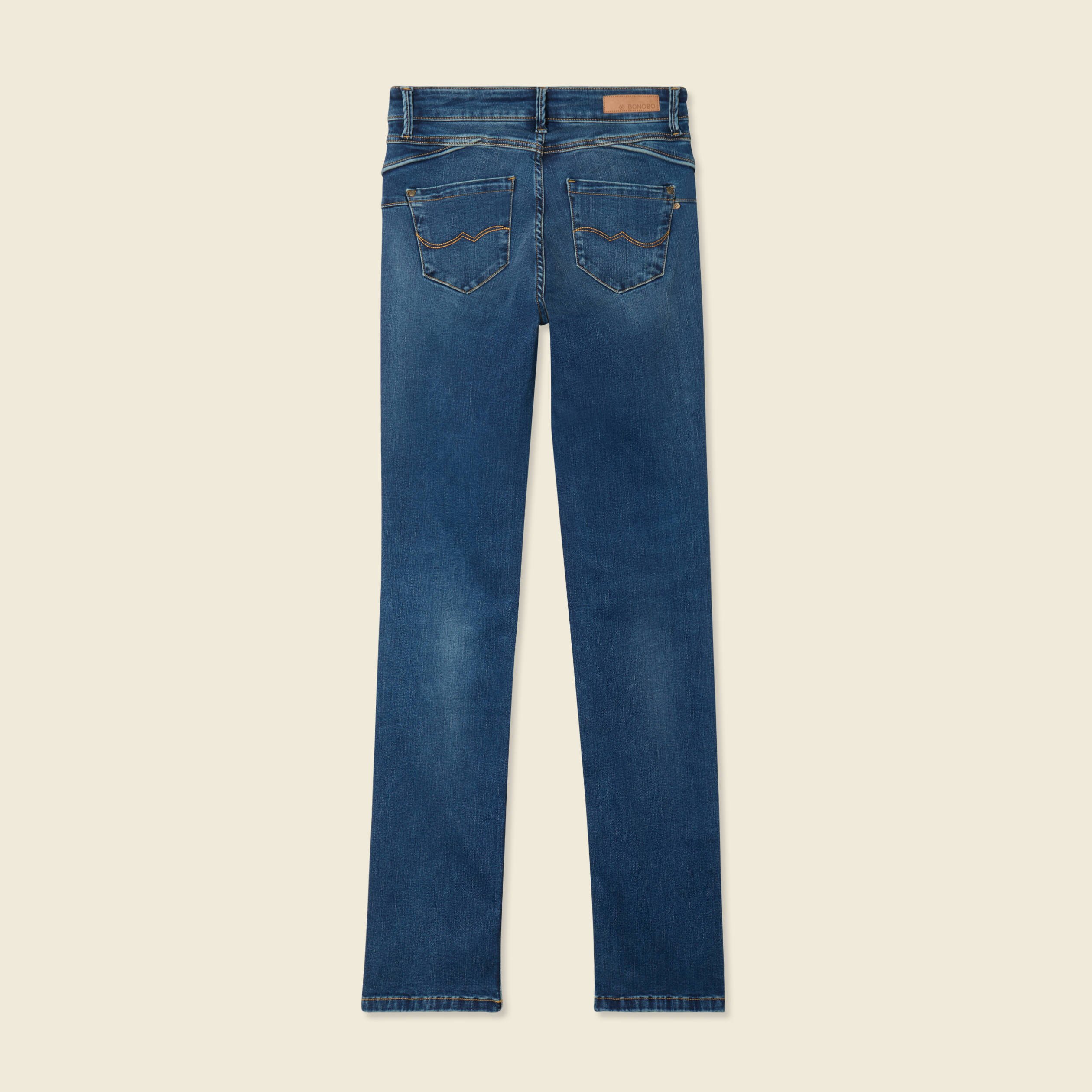 jeans regular taille haute denim stone femme Jeans regular taille haute denim stone femme