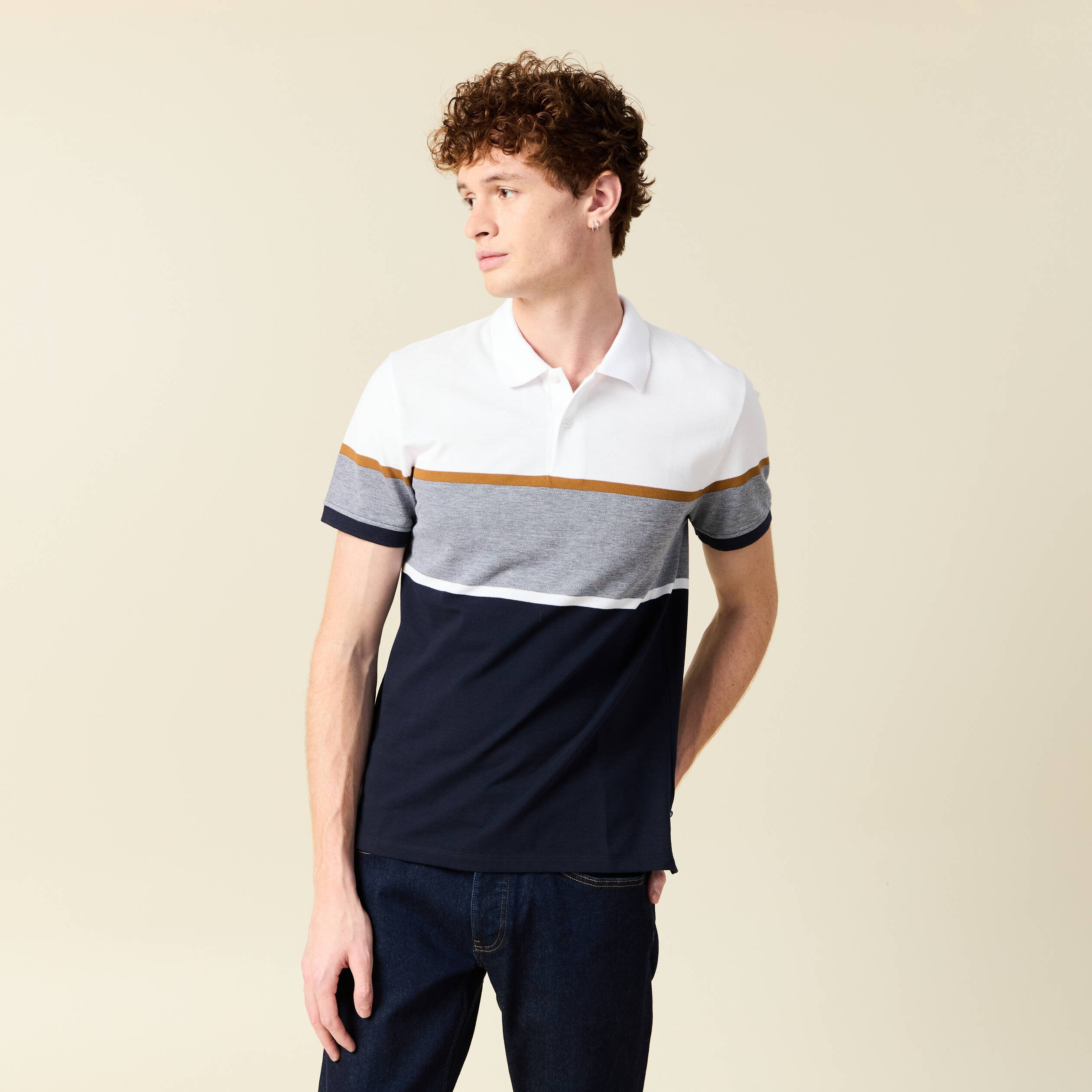 polo manches courtes blanc homme Polo manches courtes blanc homme