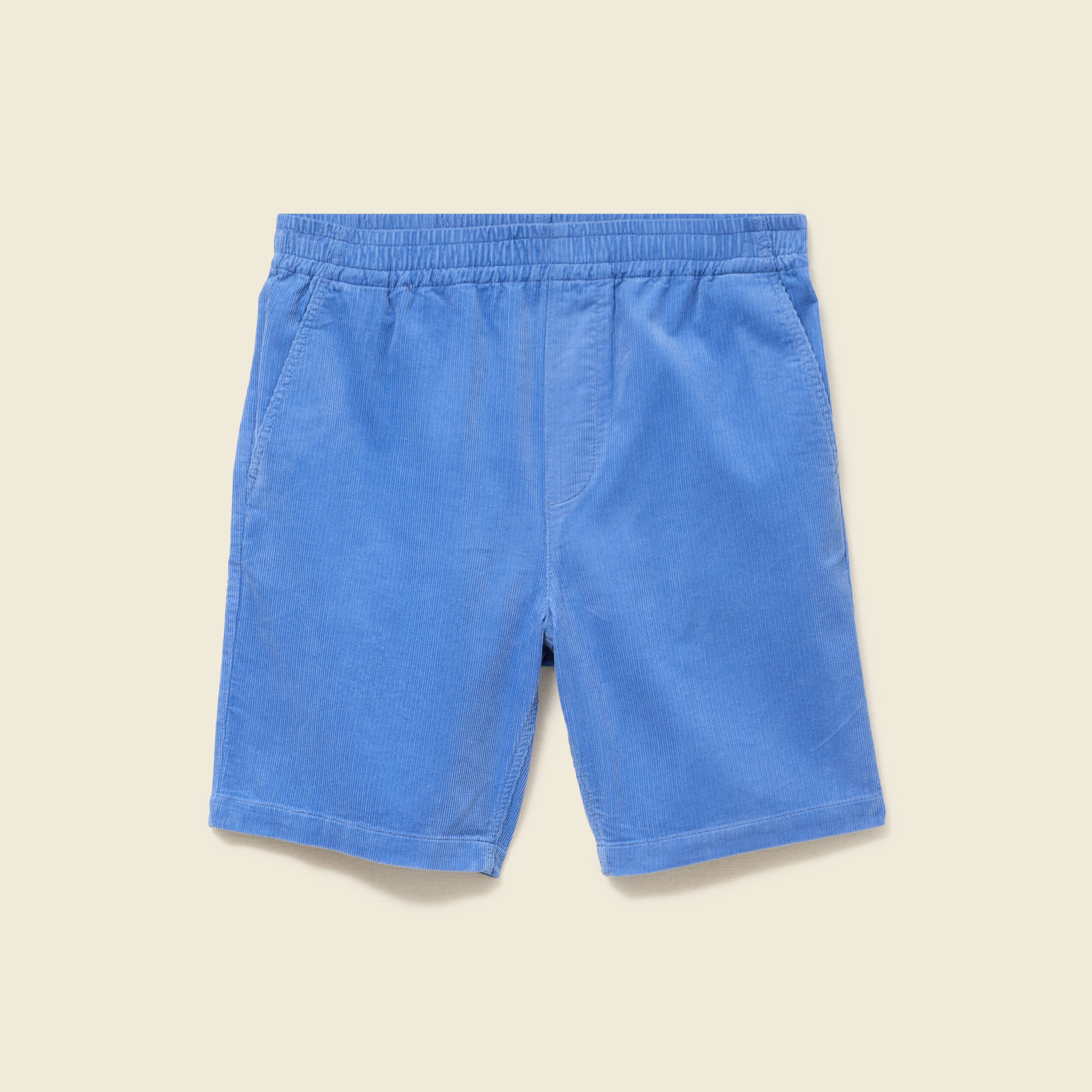 Bermuda en velours bleu violet homme