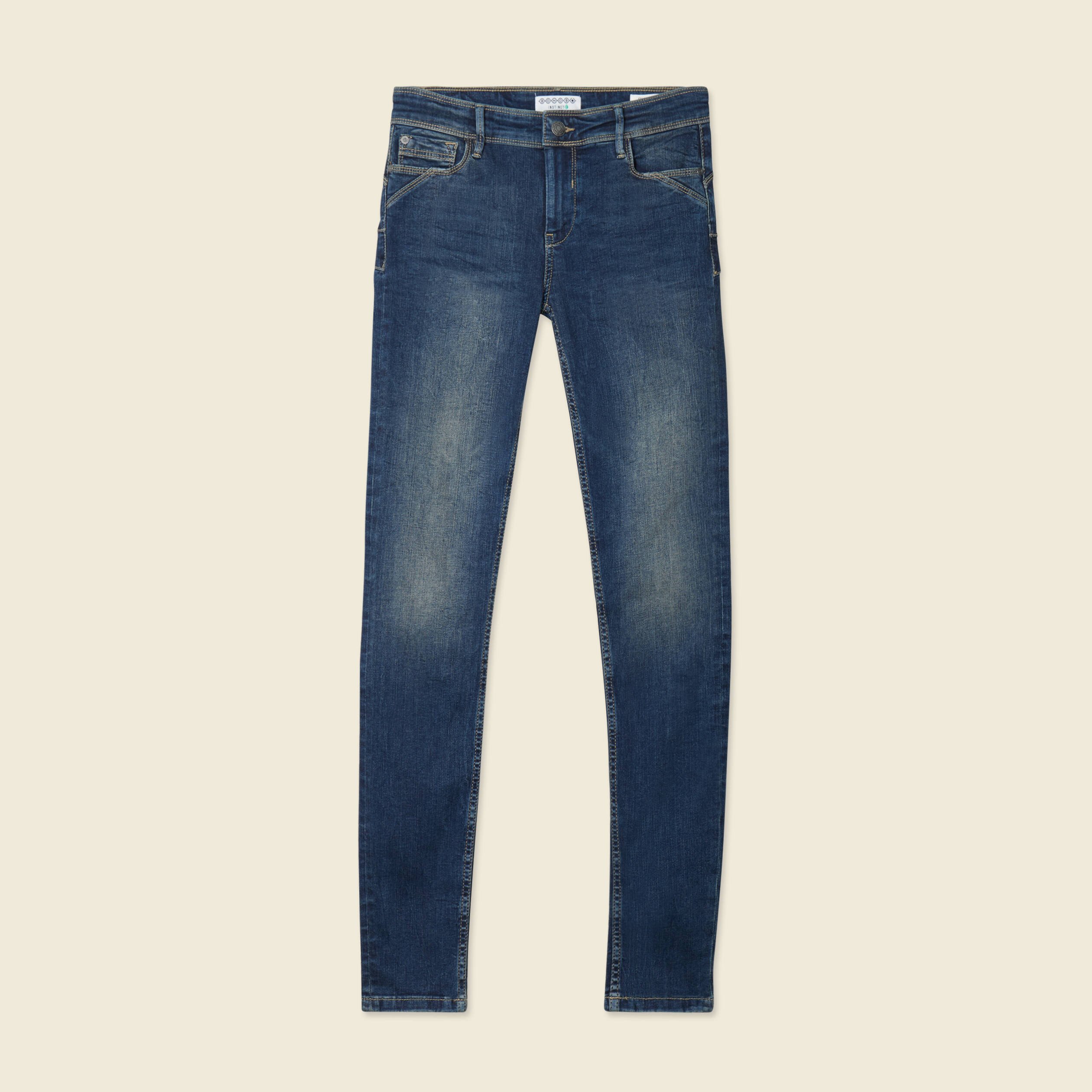 Jeans skinny push up denim brut femme