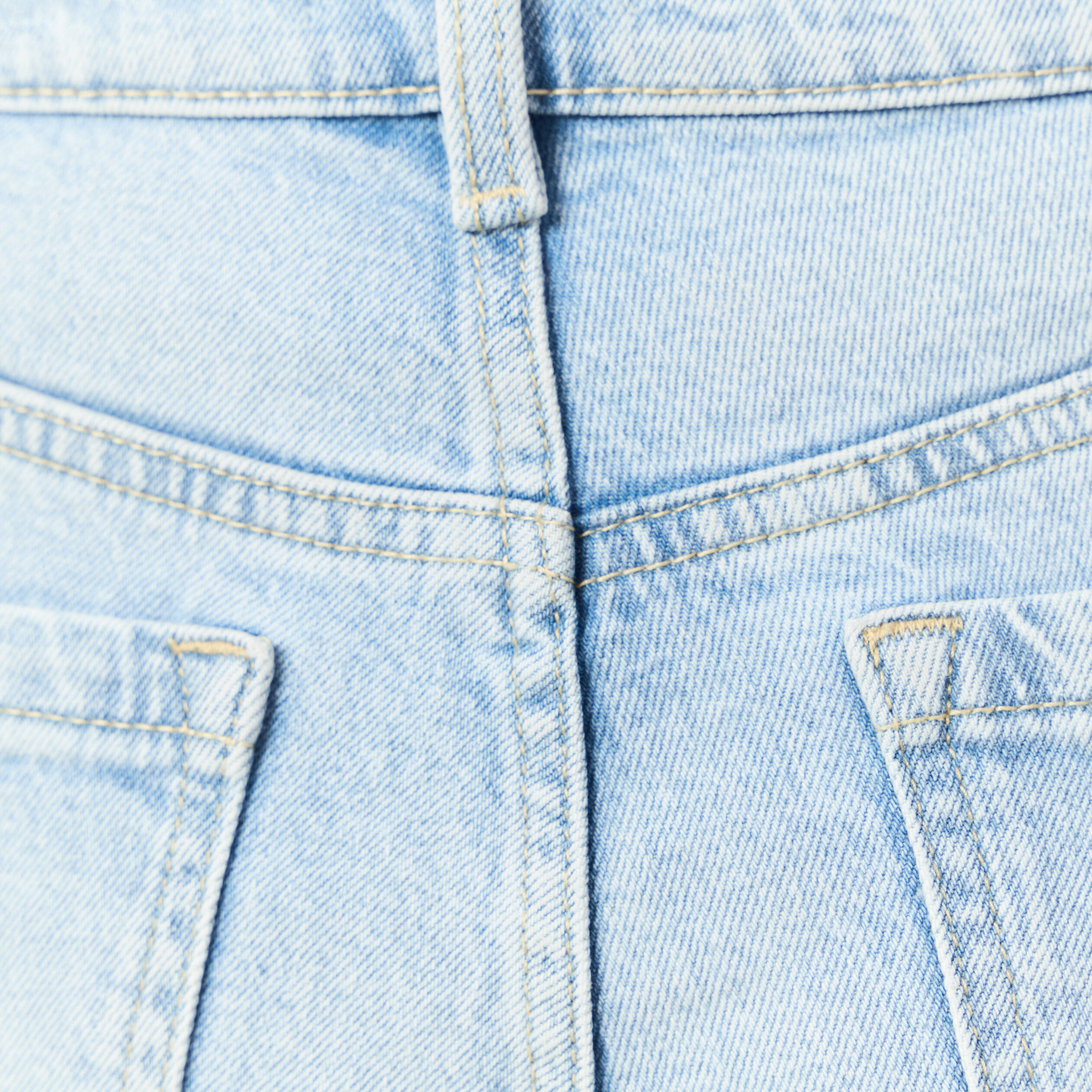 jeans large taille haute denim bleach femme Jeans large taille haute denim bleach femme