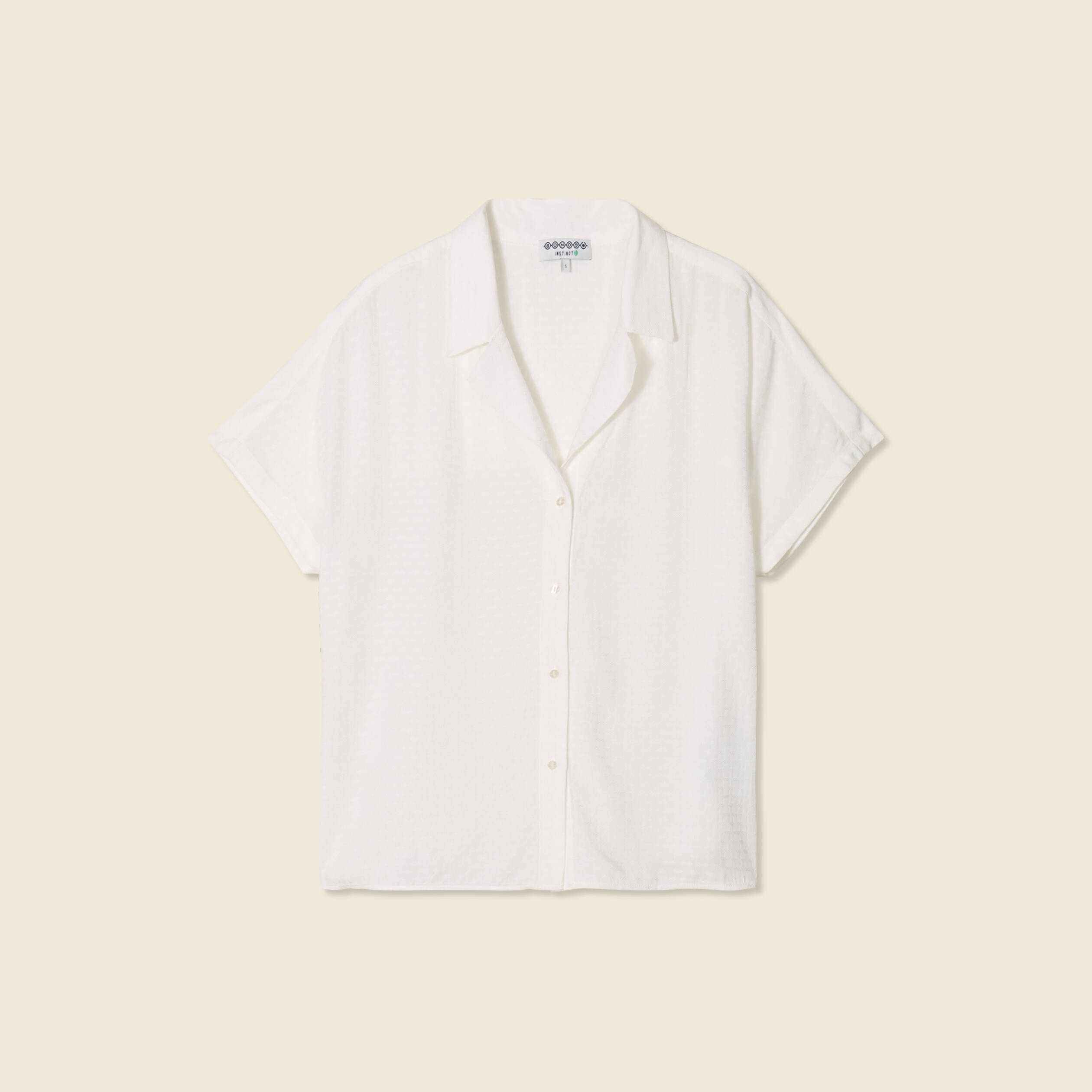 chemise manches courtes ecru femme Chemise manches courtes ecru femme