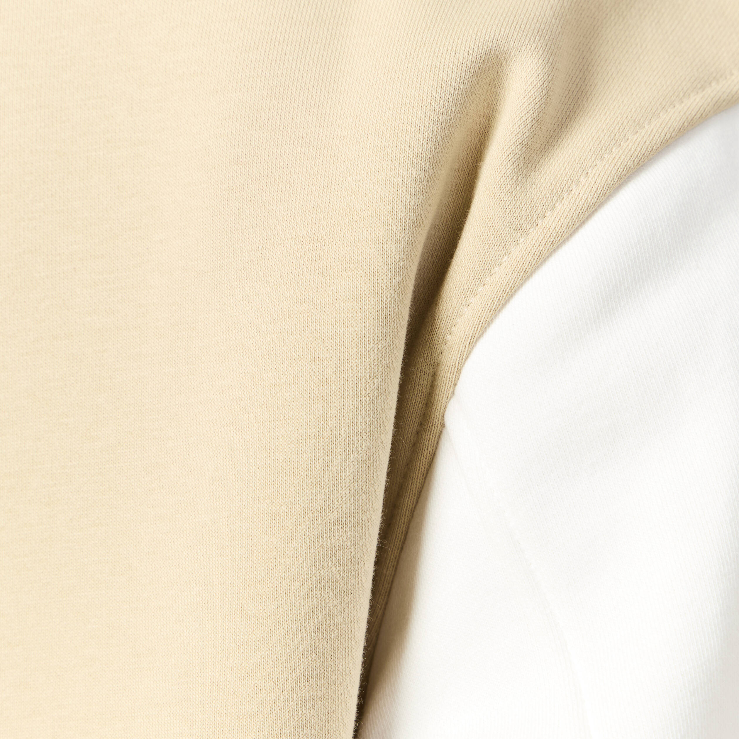 Veste sweat manches longues ecru homme