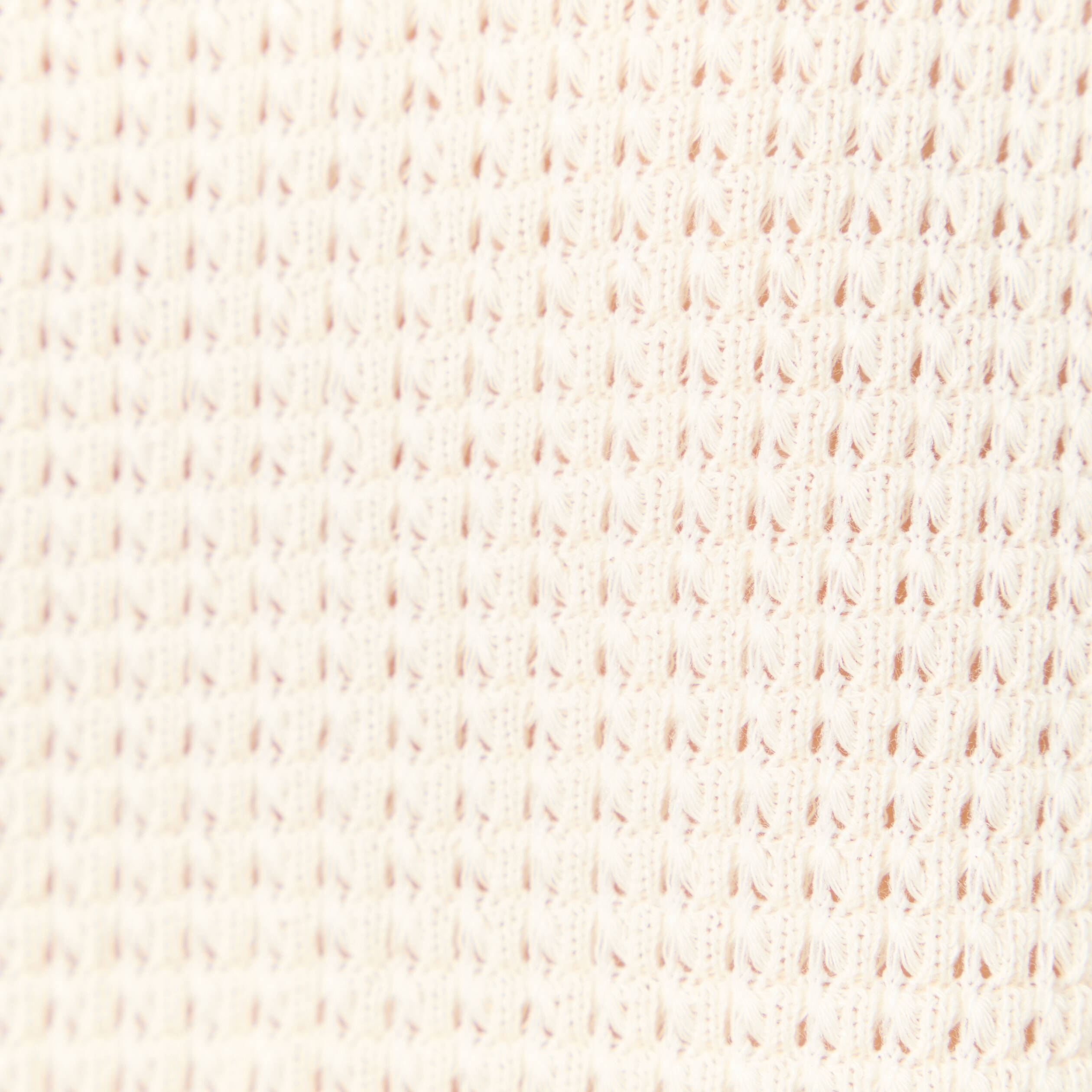 Polo manches courtes creme femme