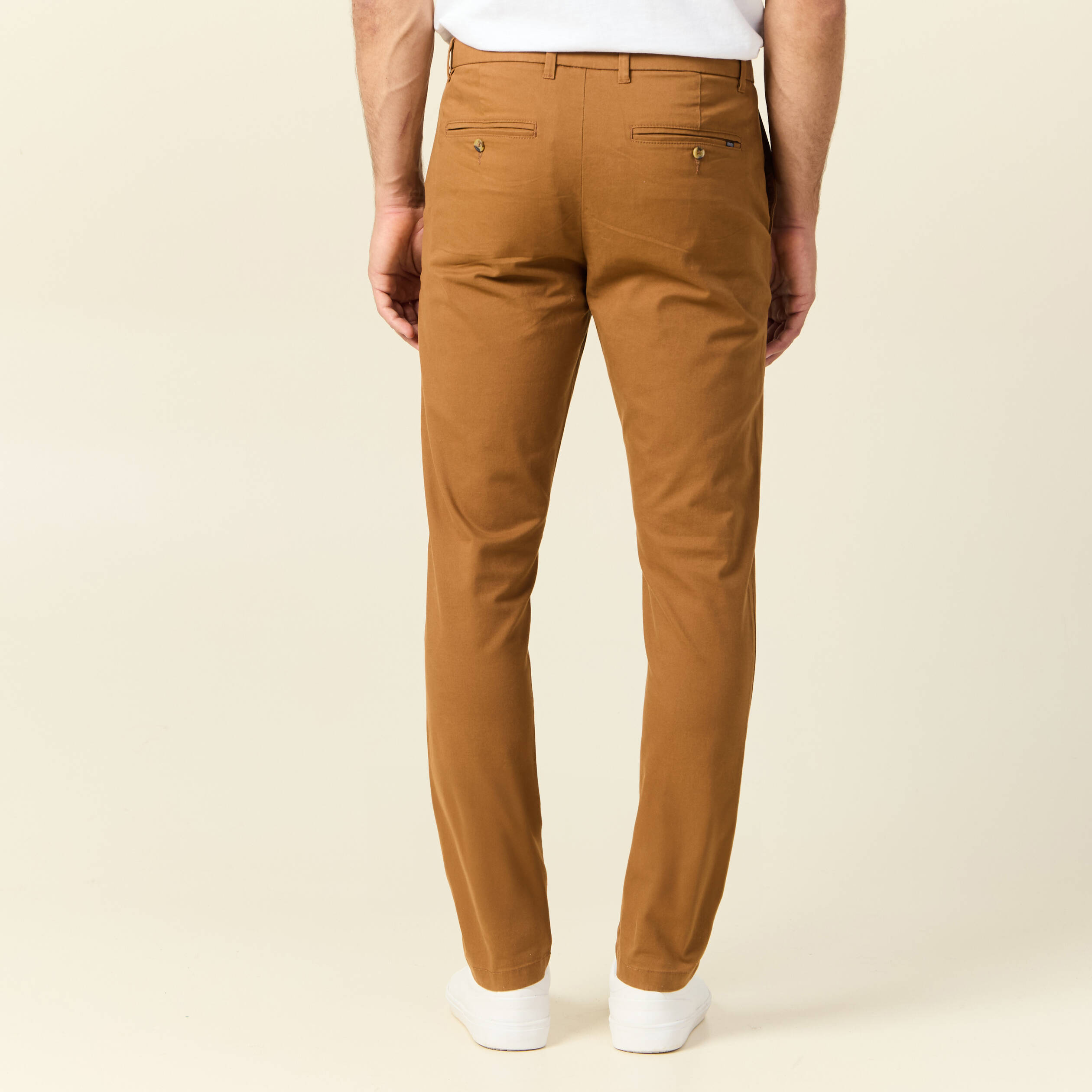 pantalon slim instinct chino marron homme Pantalon slim Instinct chino marron homme