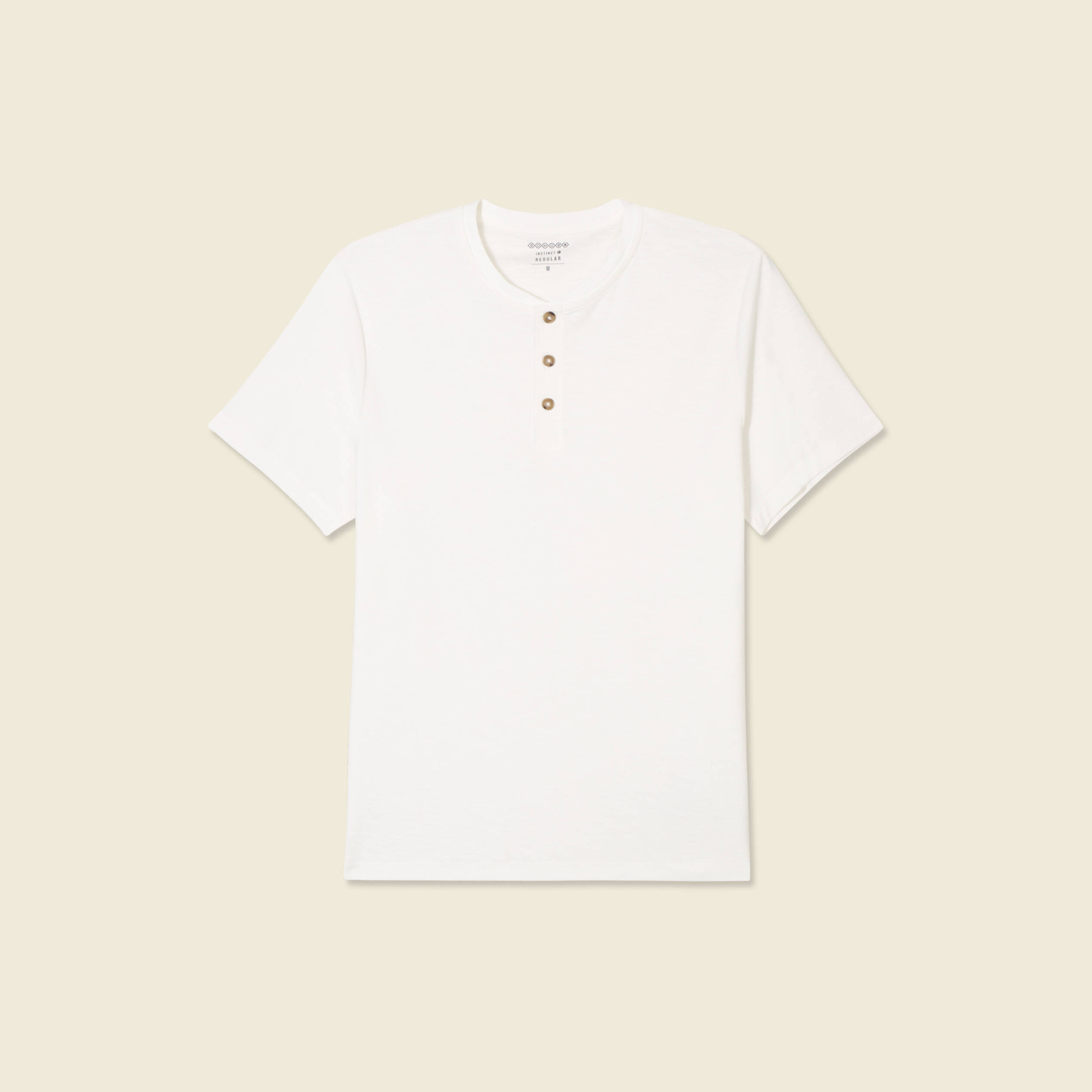 T-shirt manches courtes ecru homme