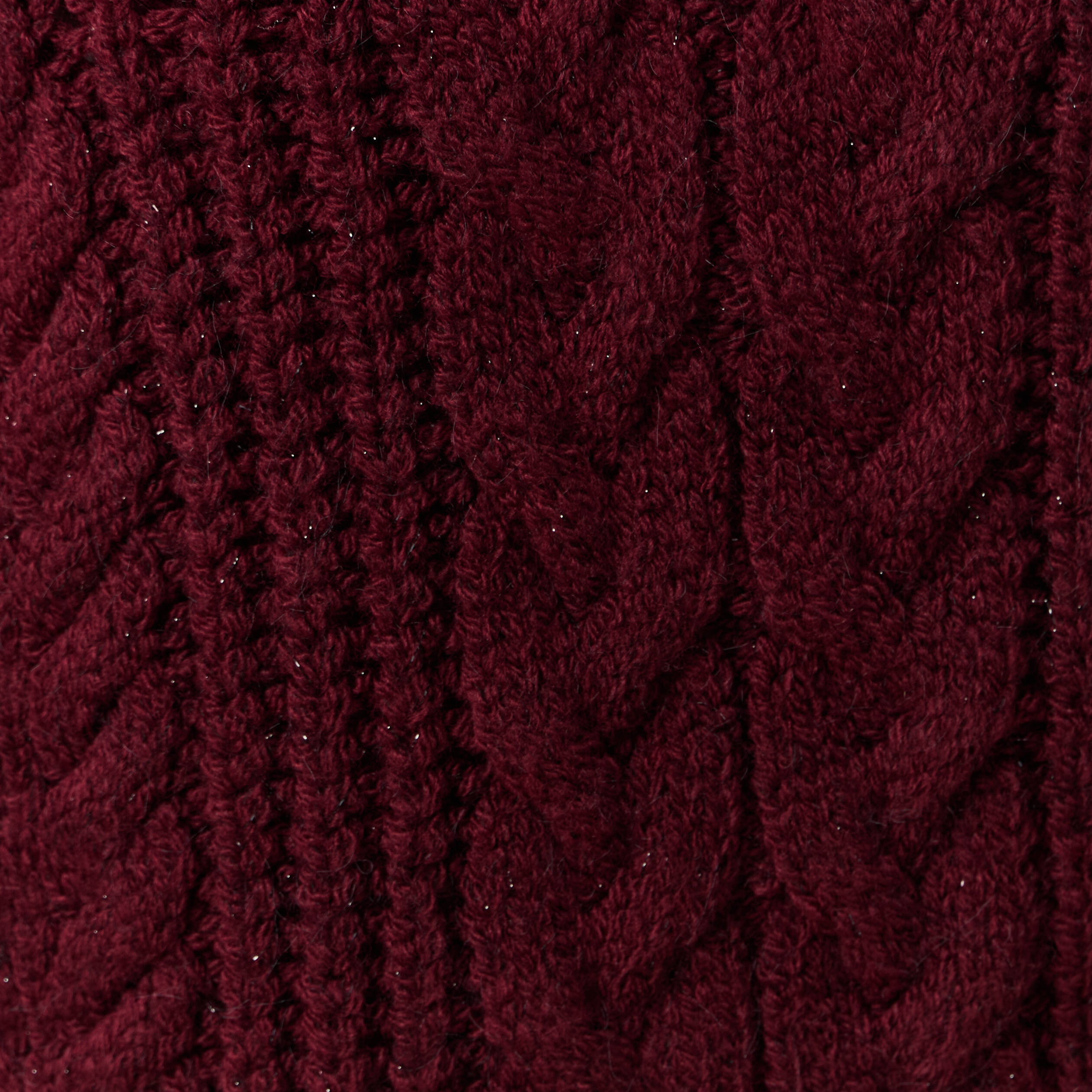 Pull manches longues col roulé rouge foncé femme
