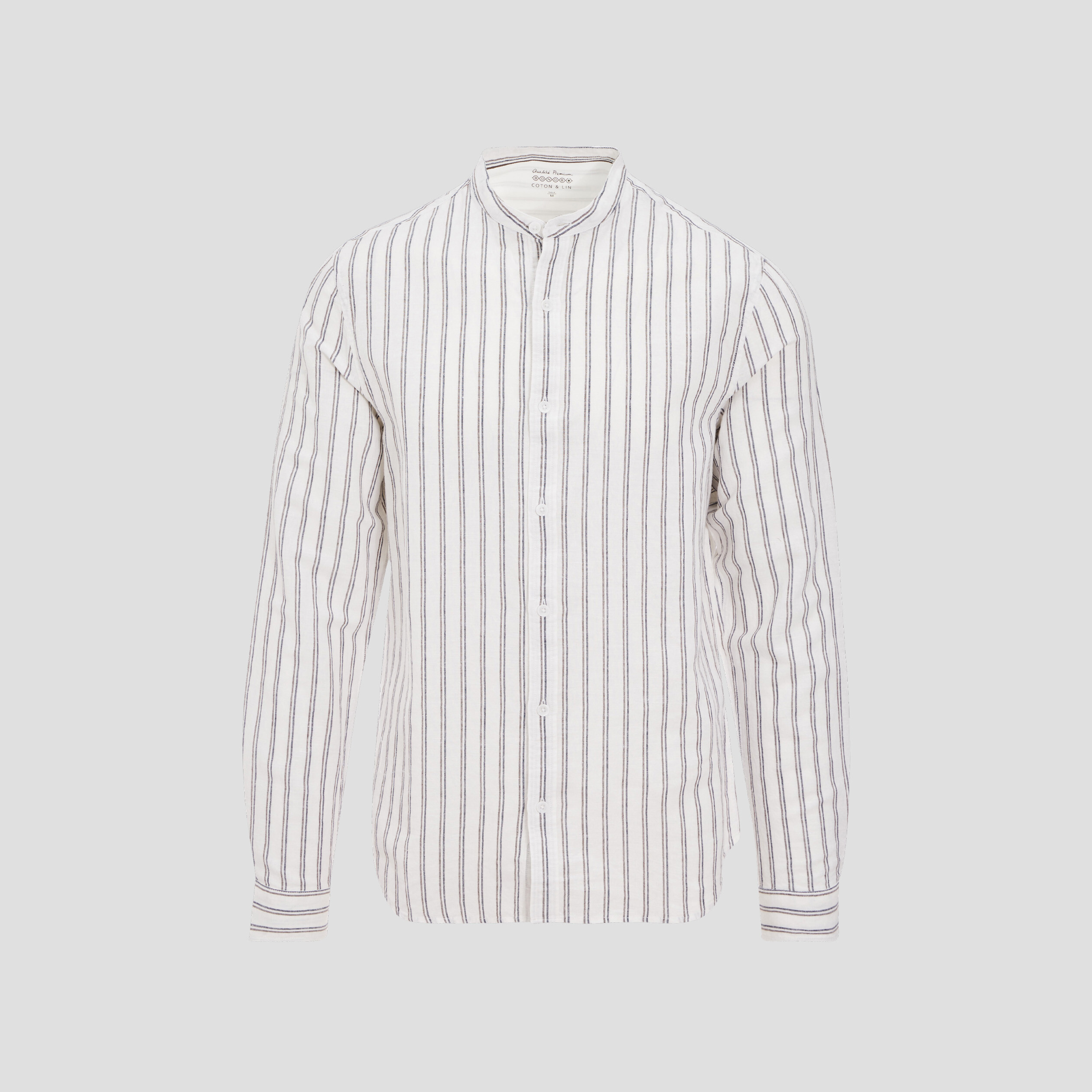 Chemise manches longues ecru homme