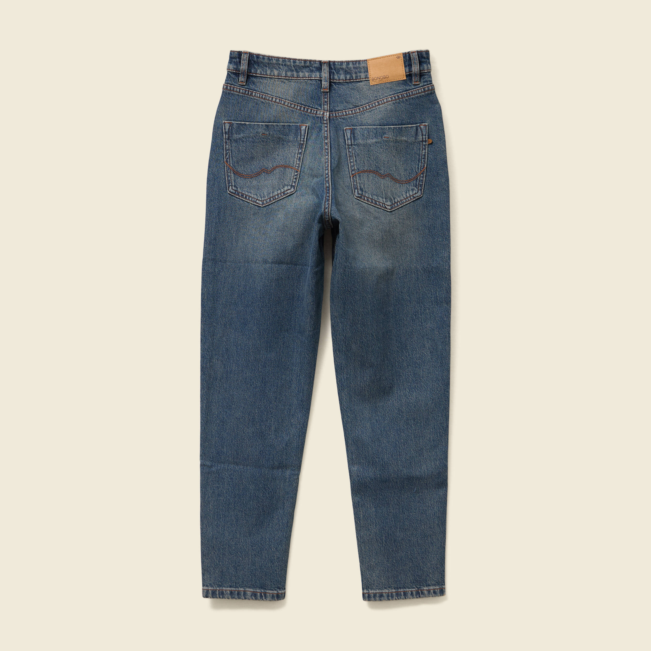 Jean Mom Femme Bonobo Jeans Mom 7/8ème Bleu Gris Femme Vibs