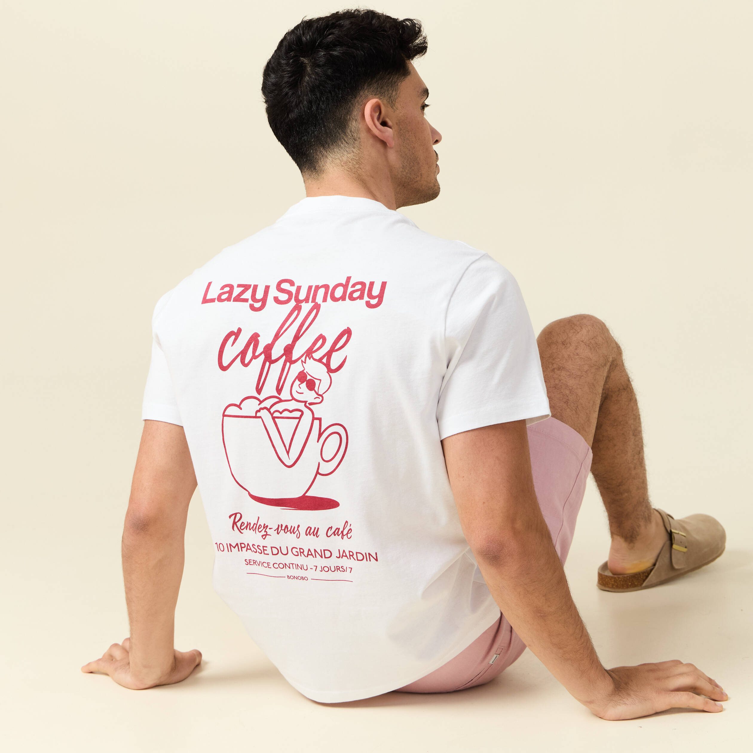 t shirt manches courtes blanc homme T-shirt manches courtes blanc homme
