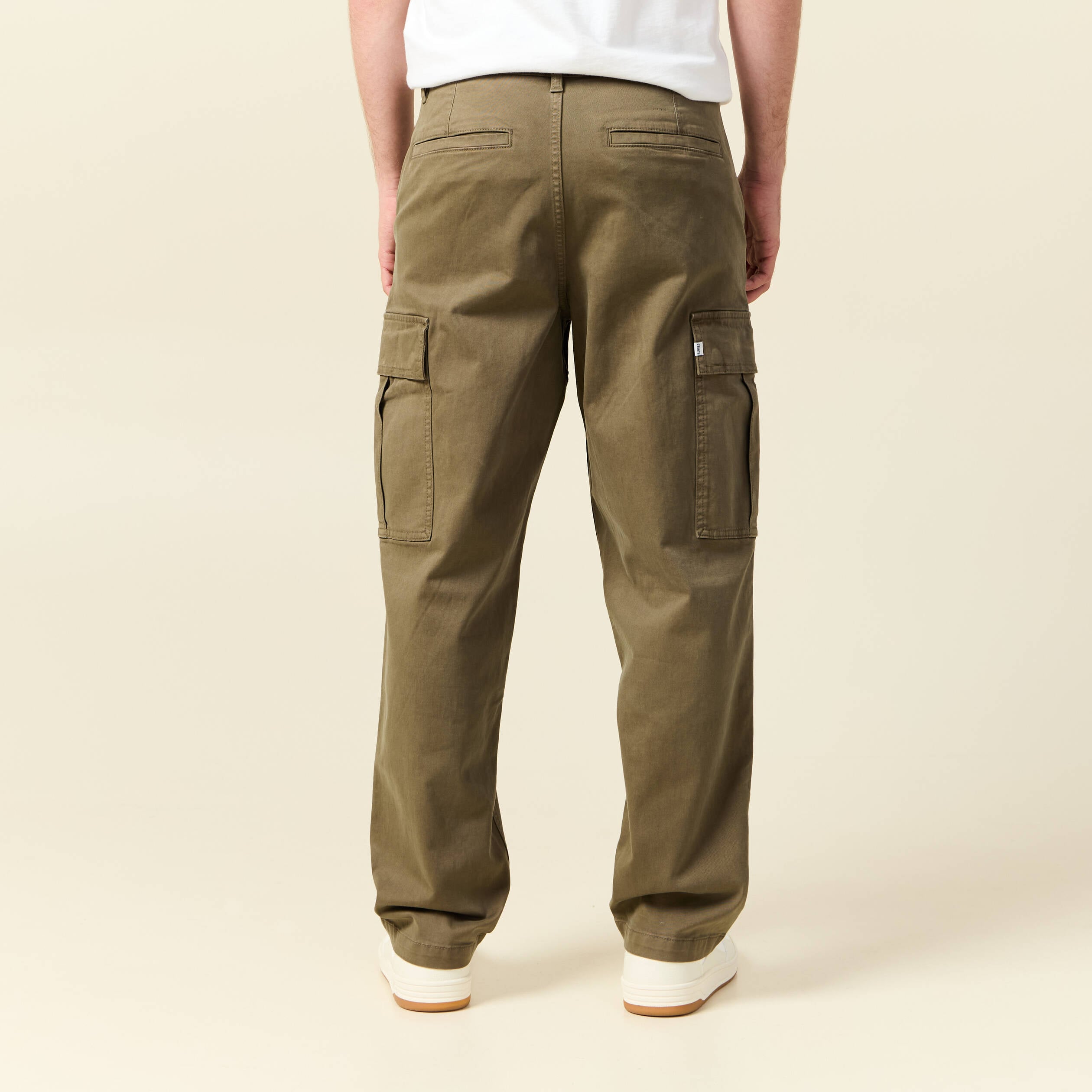 Cargo battle longueur 32 vert kaki homme