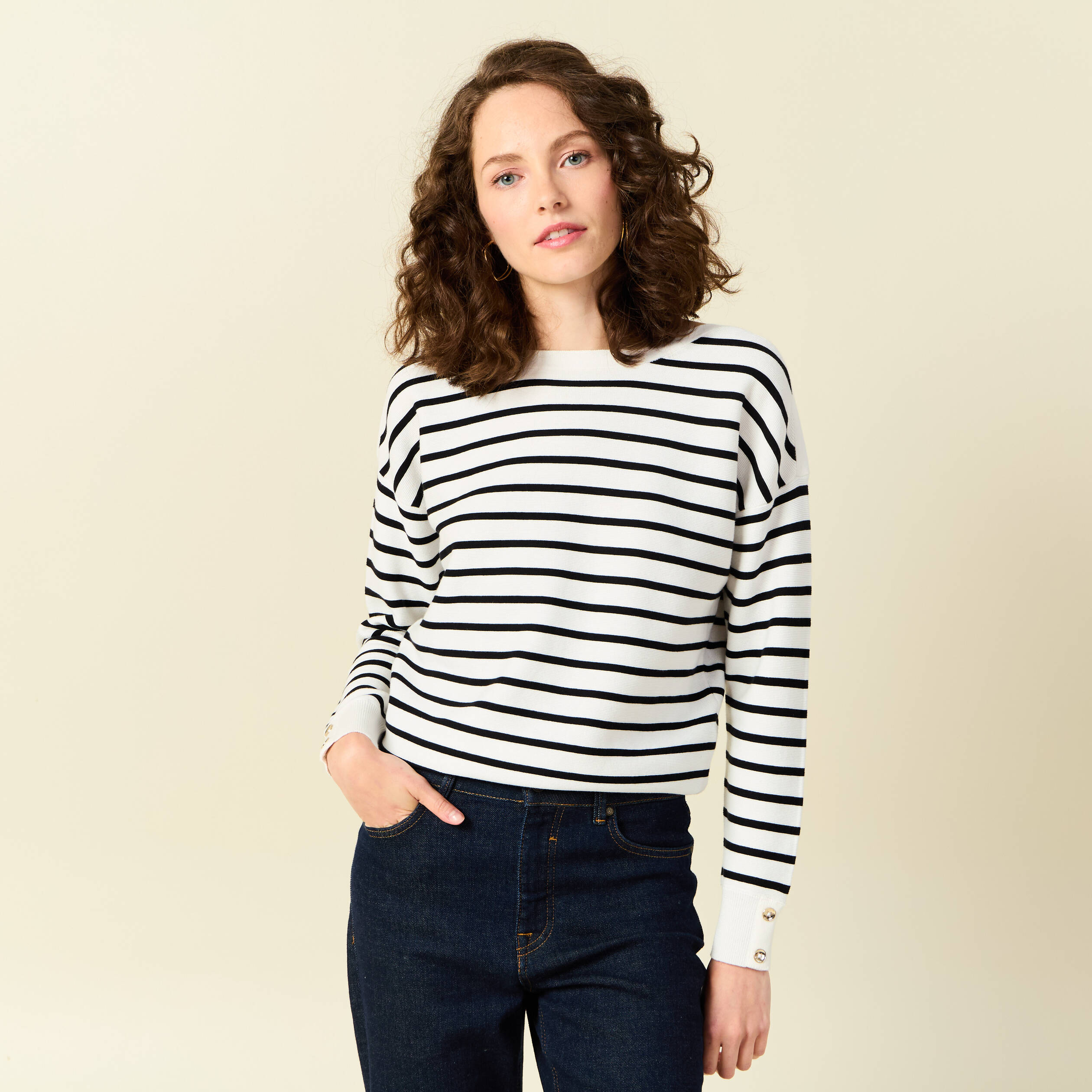 pull manches longues ecru femme Pull manches longues ecru femme