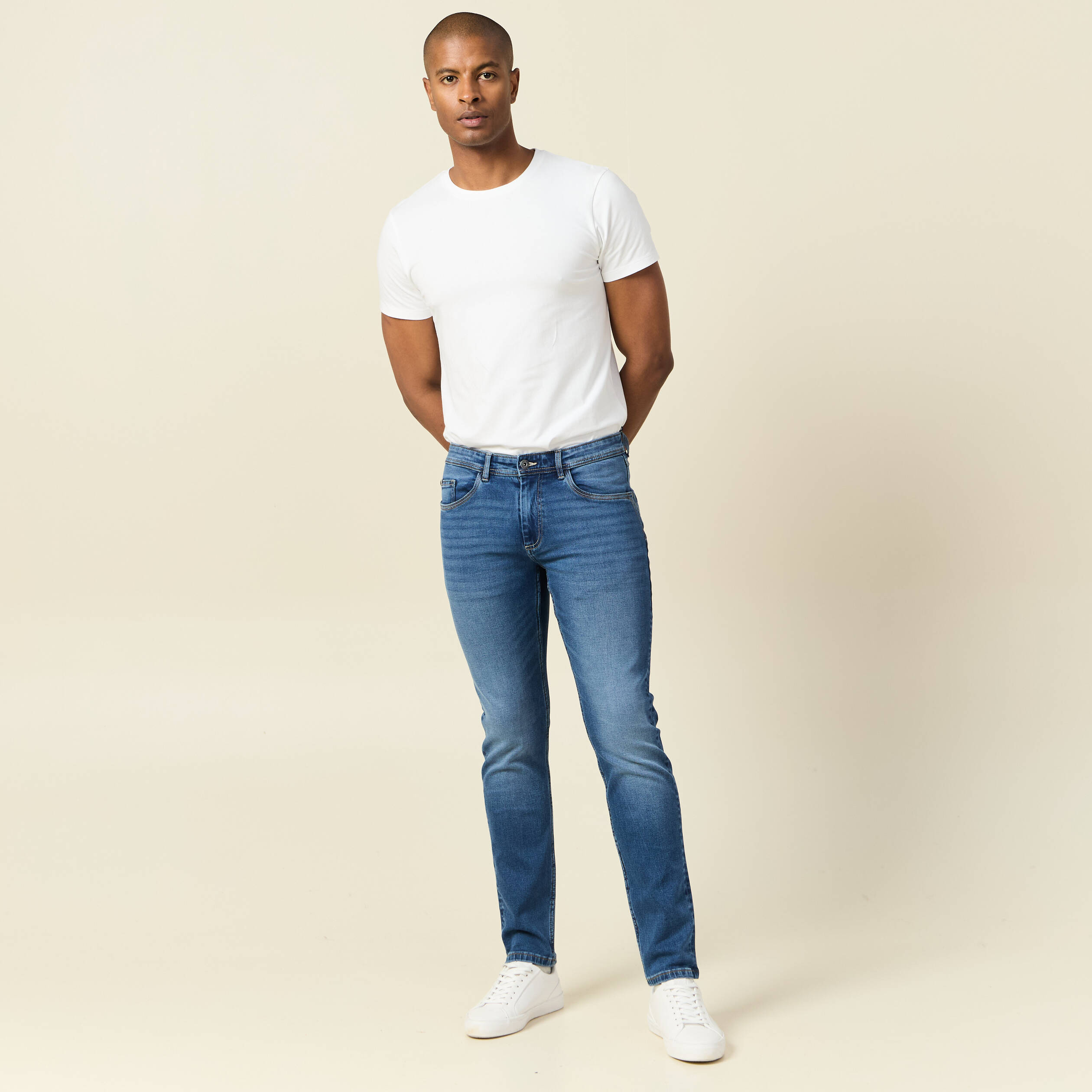 Jeans slim ultra stretch denim stone homme