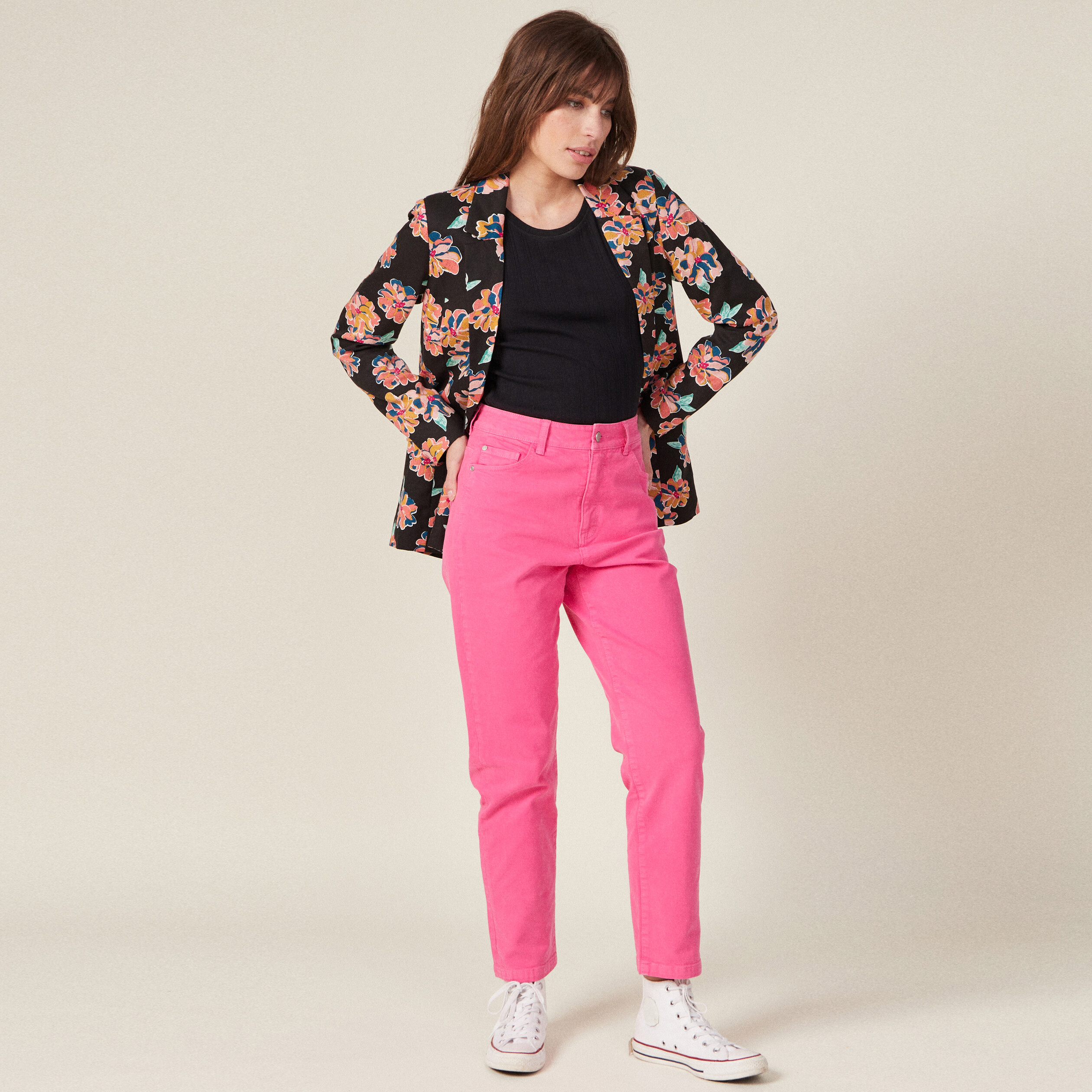 veste esprit blazer droite noir femme Veste esprit blazer droite noir femme