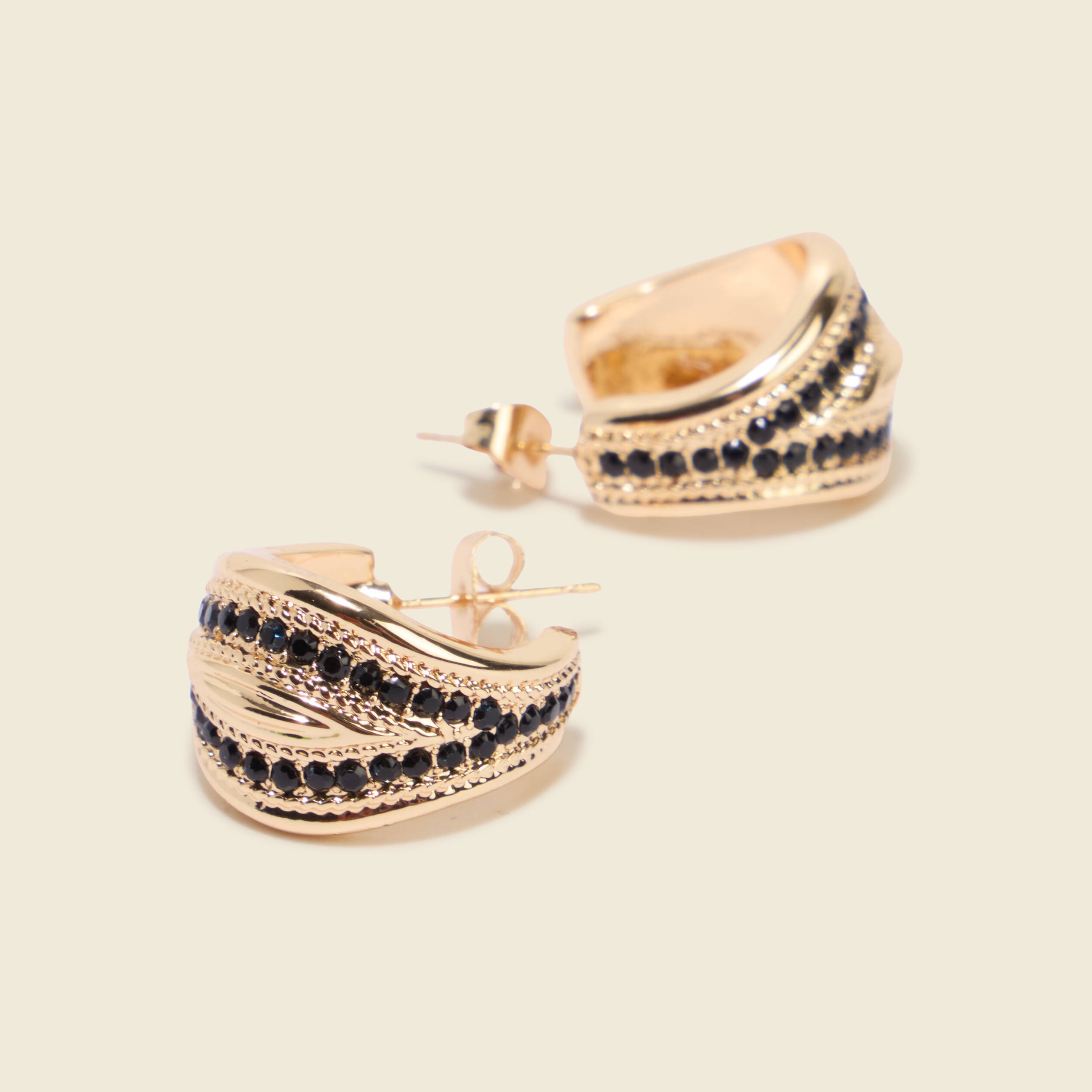 Boucles d'oreilles couleur or femme