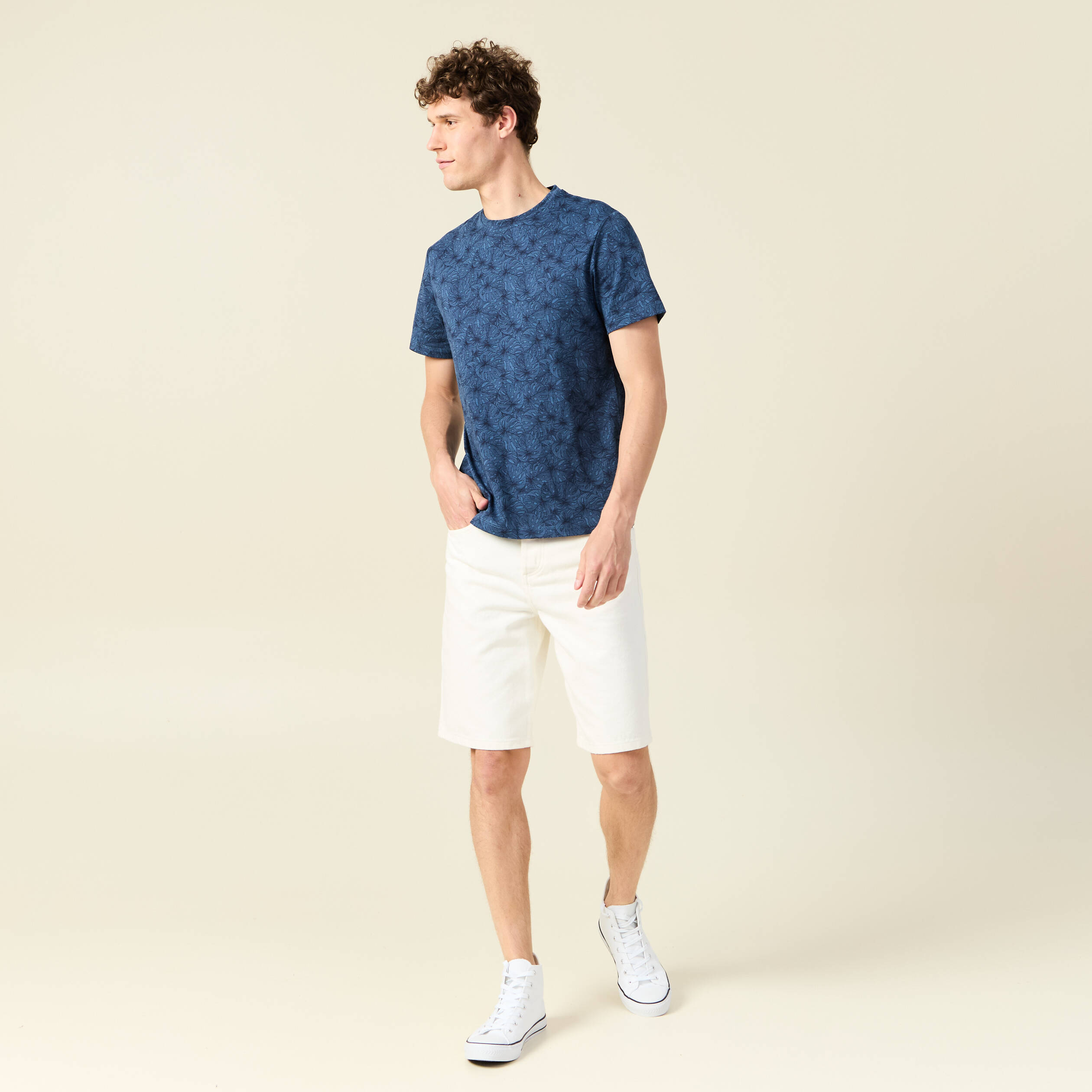 t shirt manches courtes bleu marine homme T-shirt manches courtes bleu marine homme