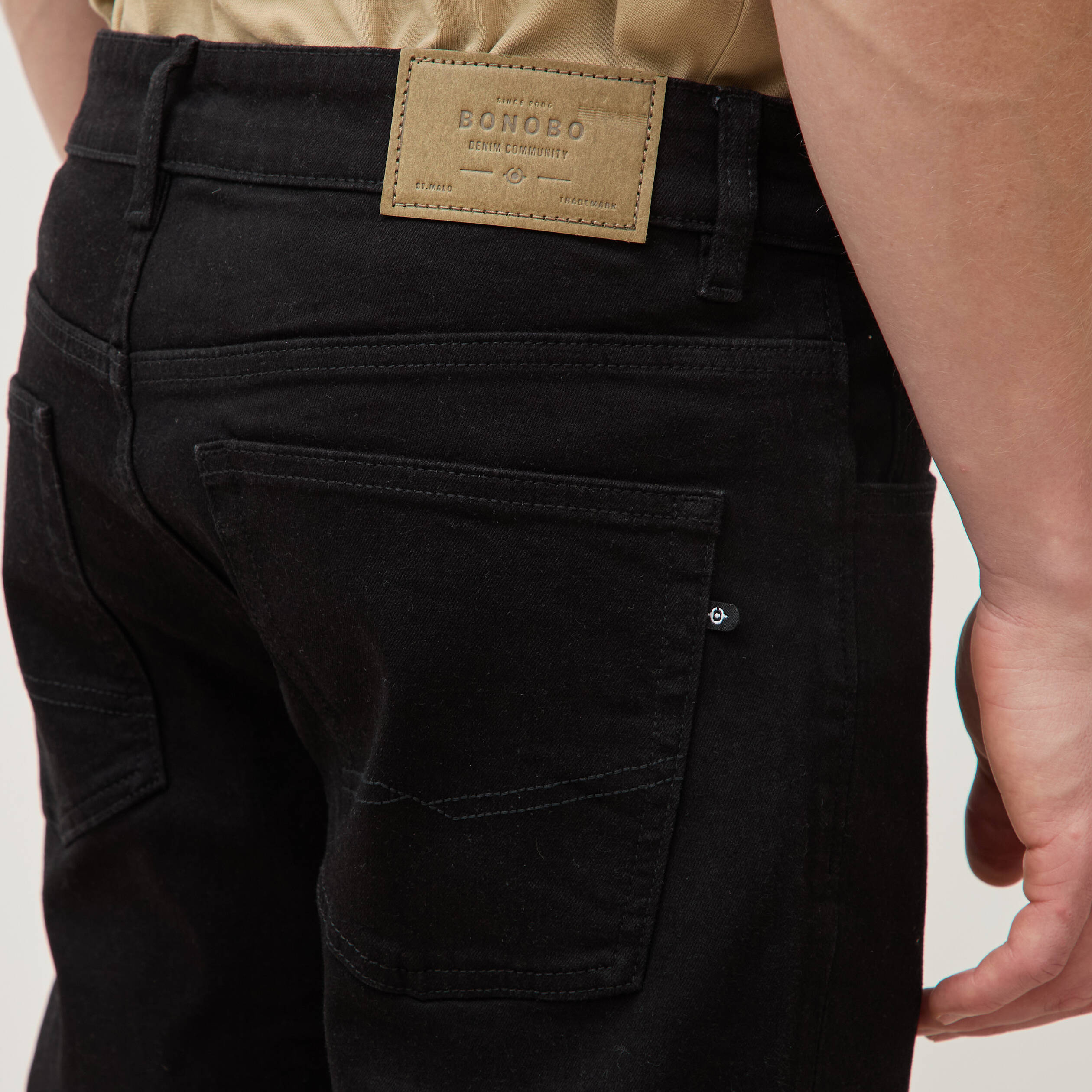Jeans slim longueur 30 denim noir homme