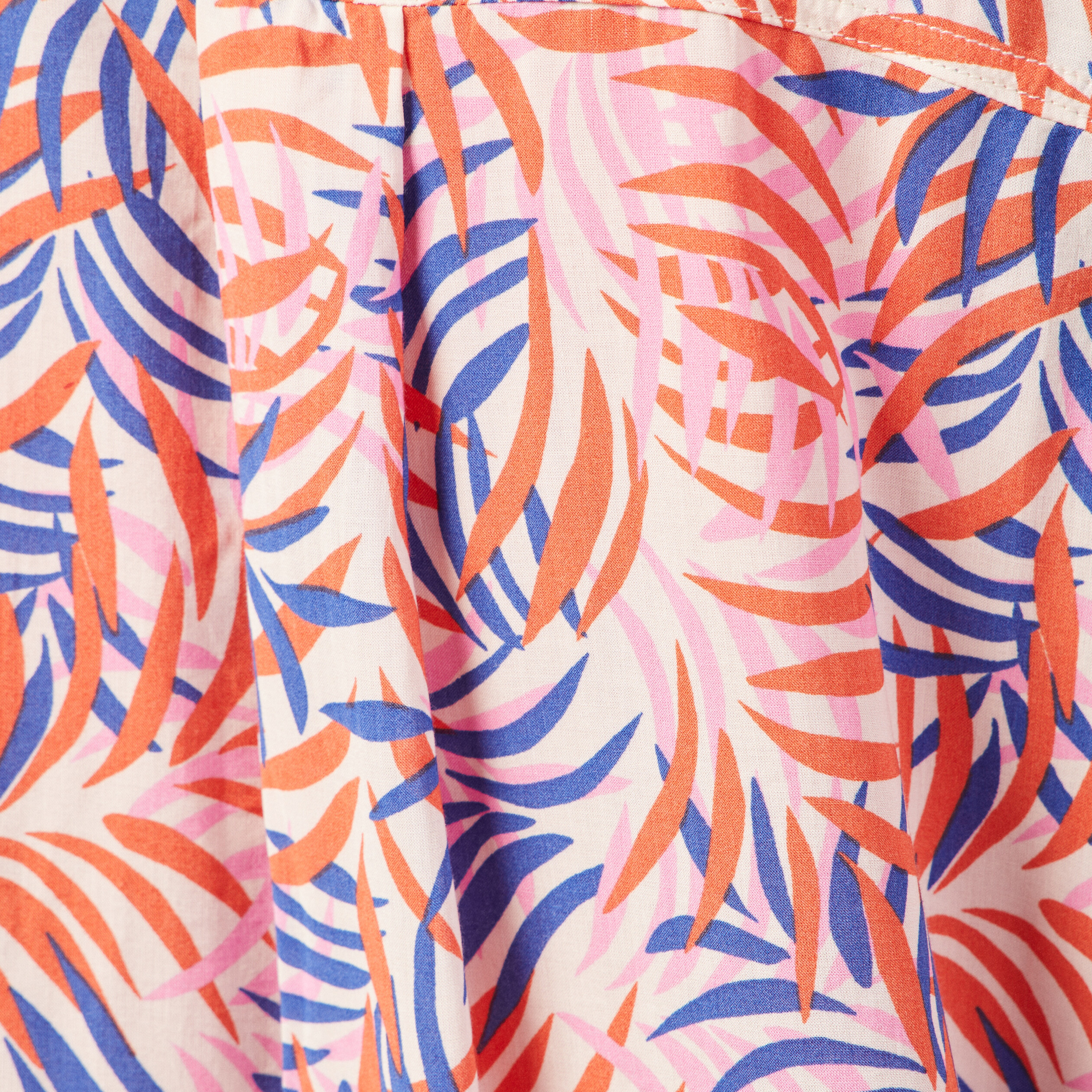Chemise manches courtes multicolore femme