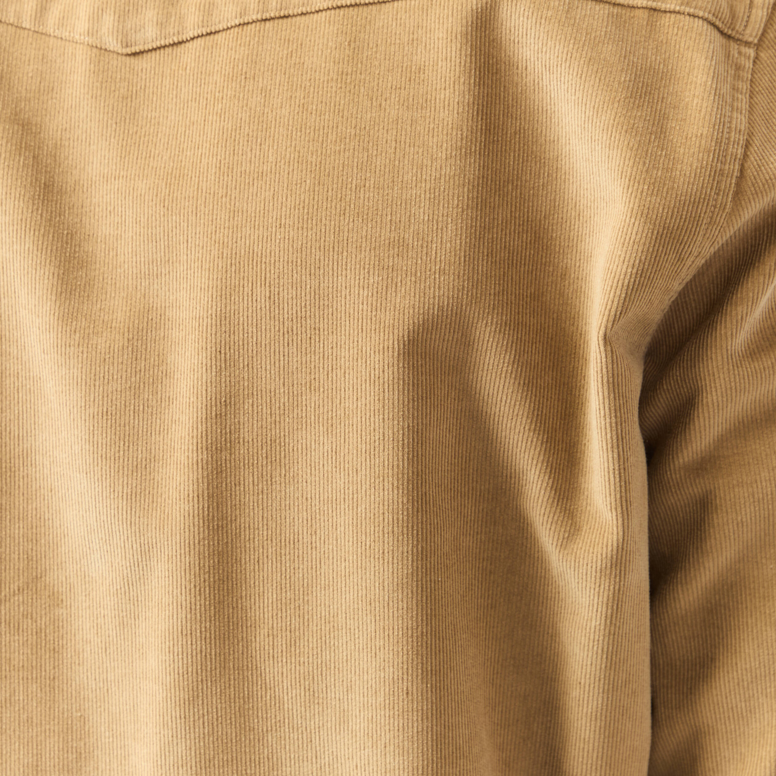 Chemise col classique manches longues beige homme