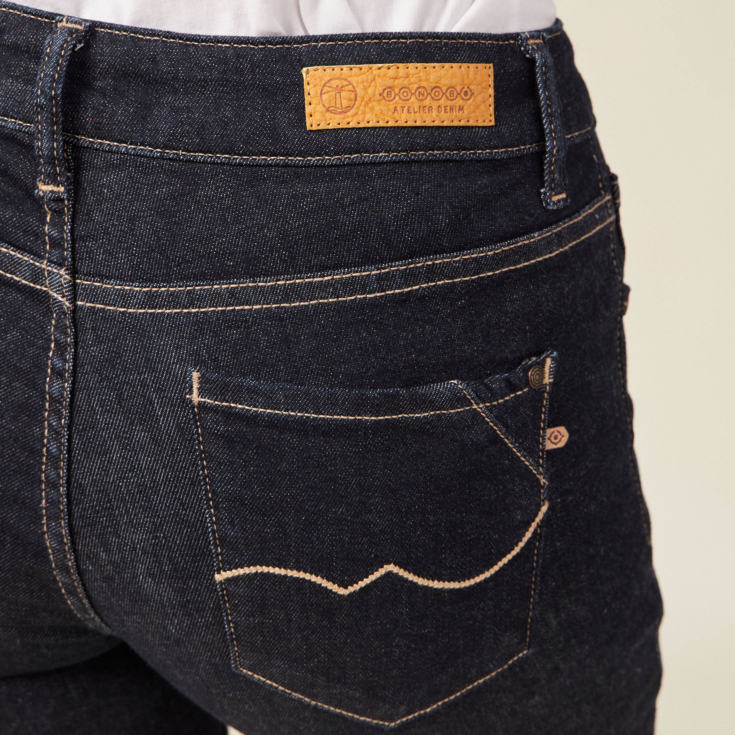 Jeans Camille - slim denim brut femme