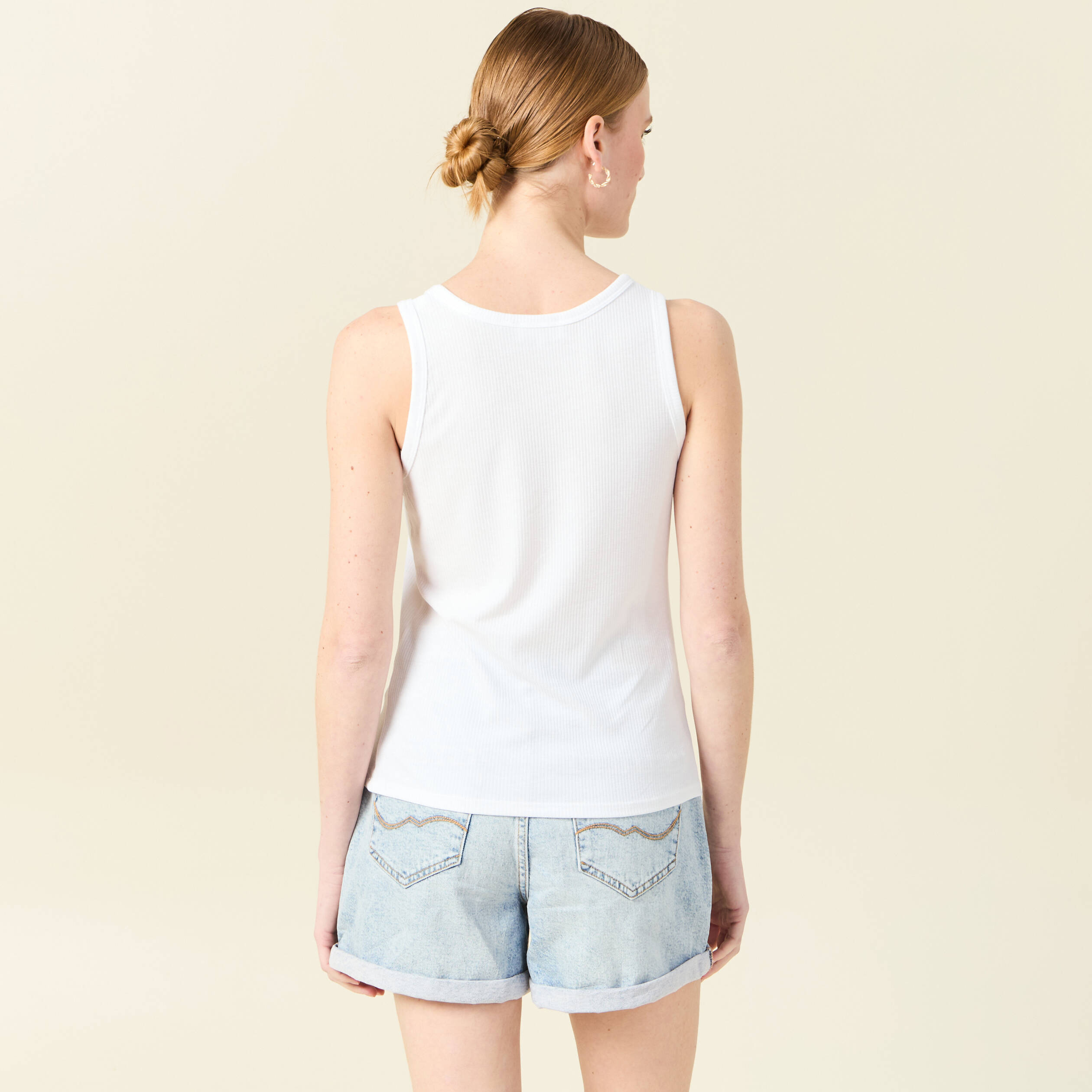 debardeur eco responsable blanc femme Débardeur éco-responsable blanc femme