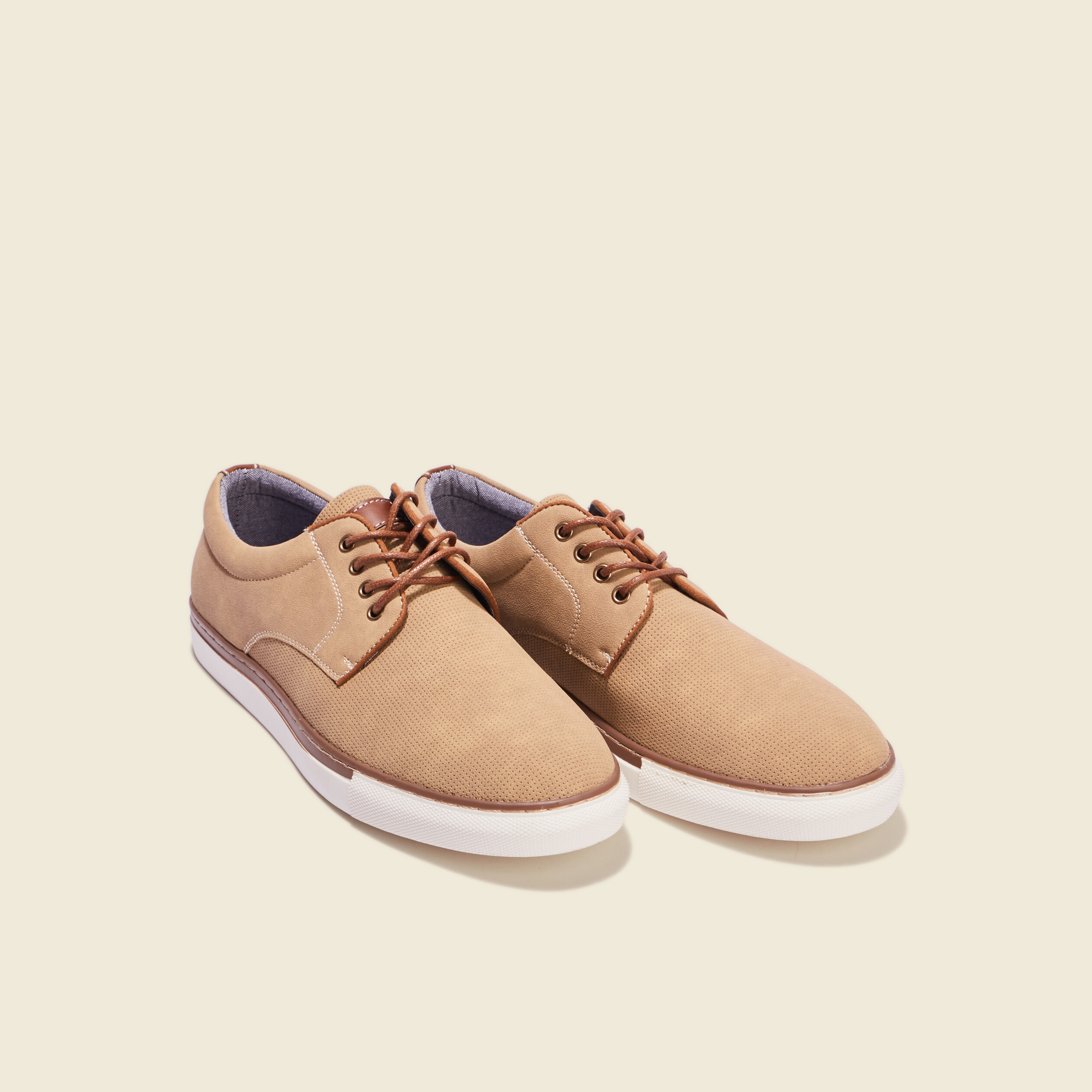 tennis a lacets sable homme Tennis à lacets sable homme