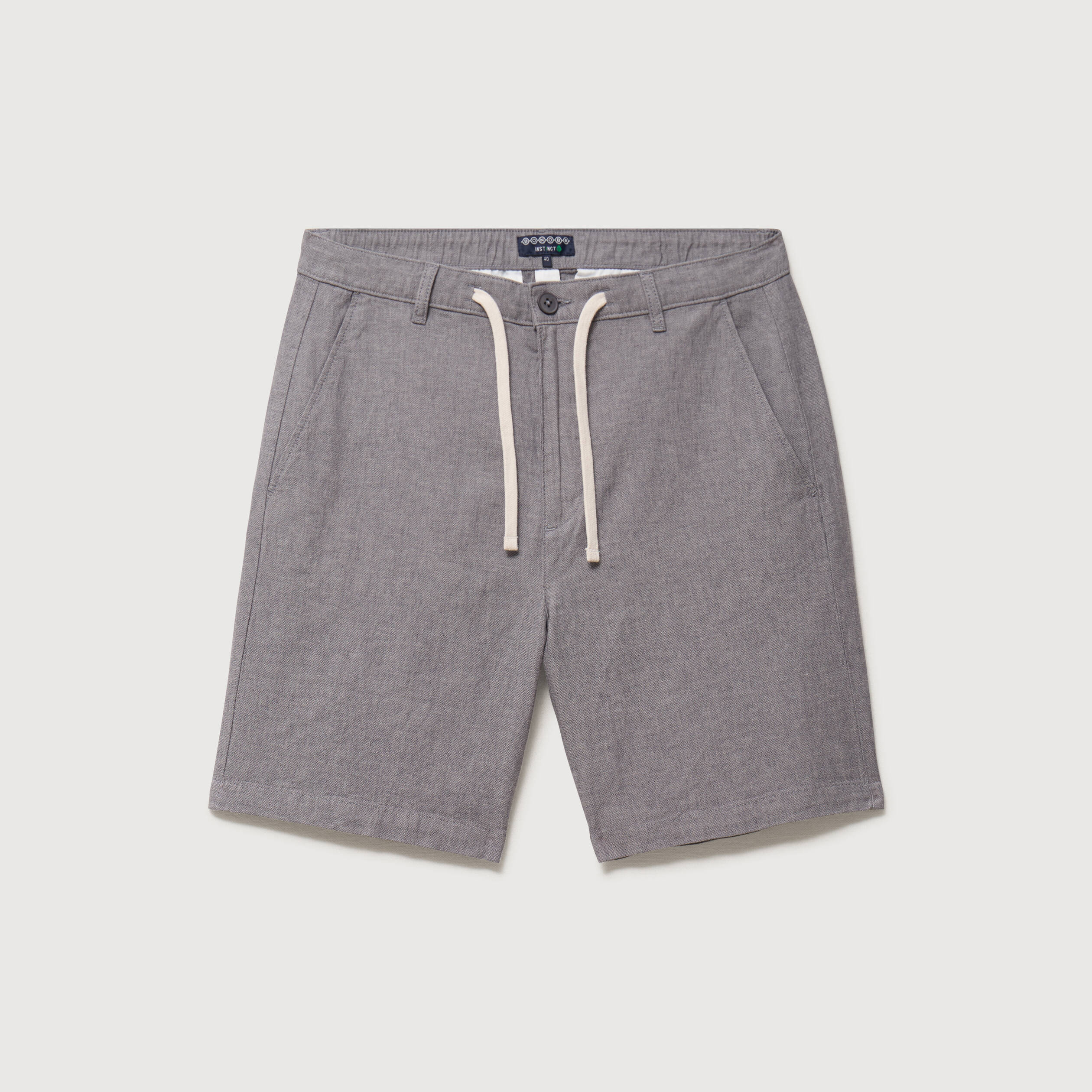 Bermuda gris fonc&eacute; homme