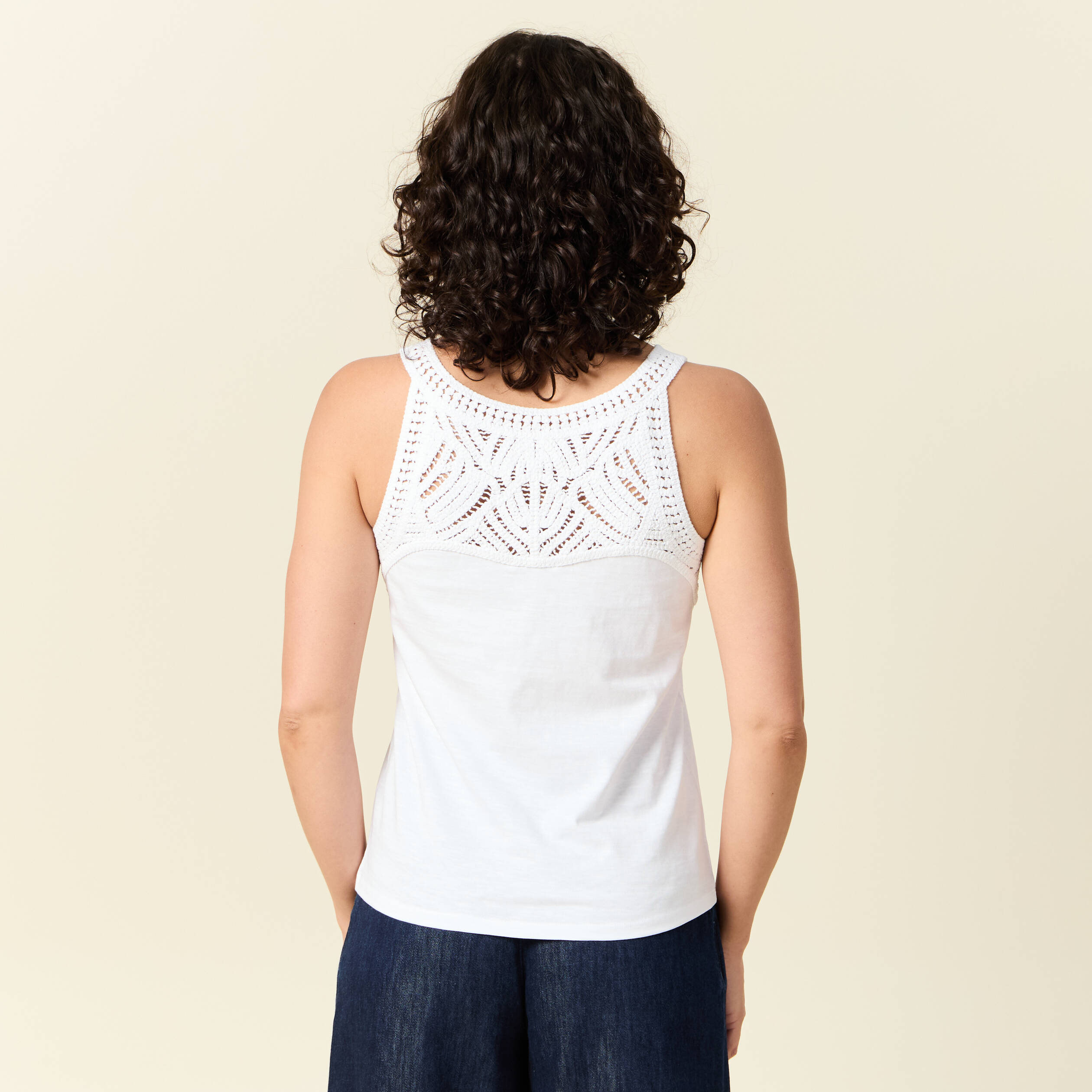 debardeur sans manches ecru femme Débardeur sans manches ecru femme