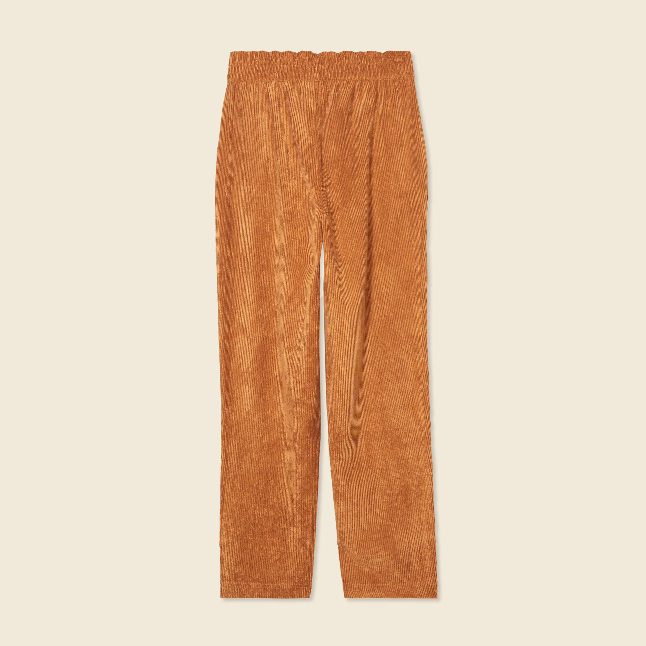 Tregging velours 7/8ème beige femme