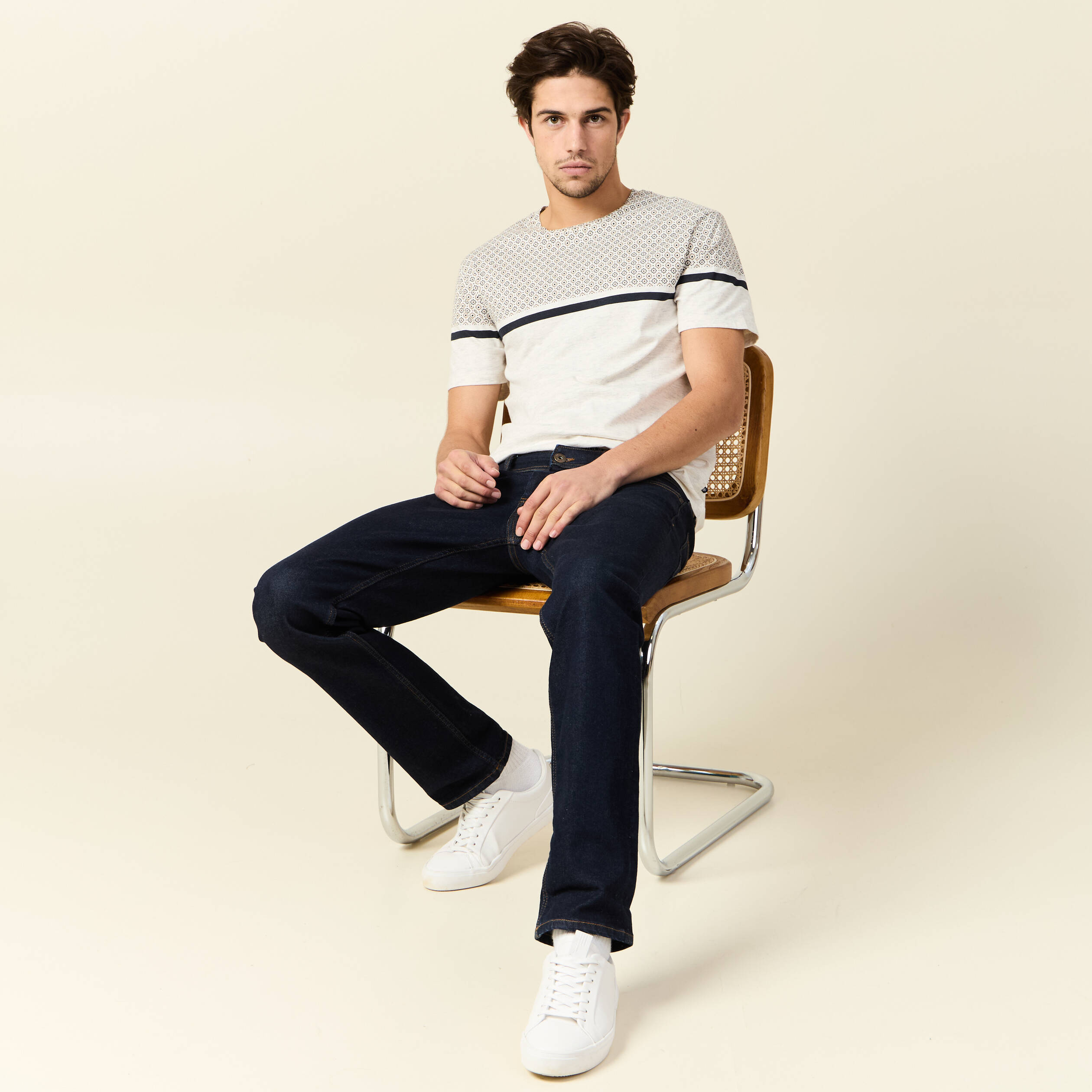 t shirt manches courtes marron fonce homme T-shirt manches courtes marron foncé homme