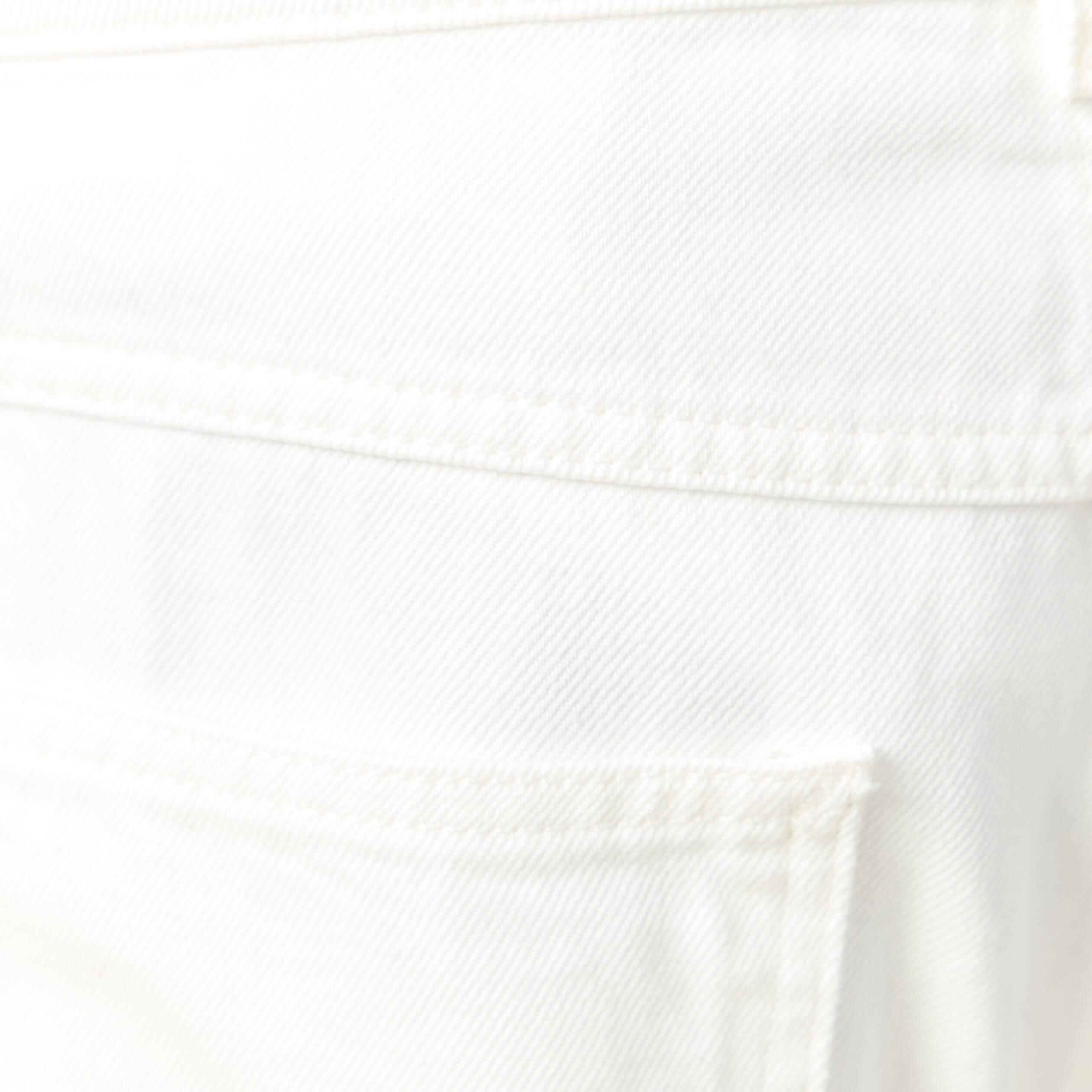chino droit longueur 32 en coton denim blanc homme Chino droit longueur 32 en coton denim blanc homme