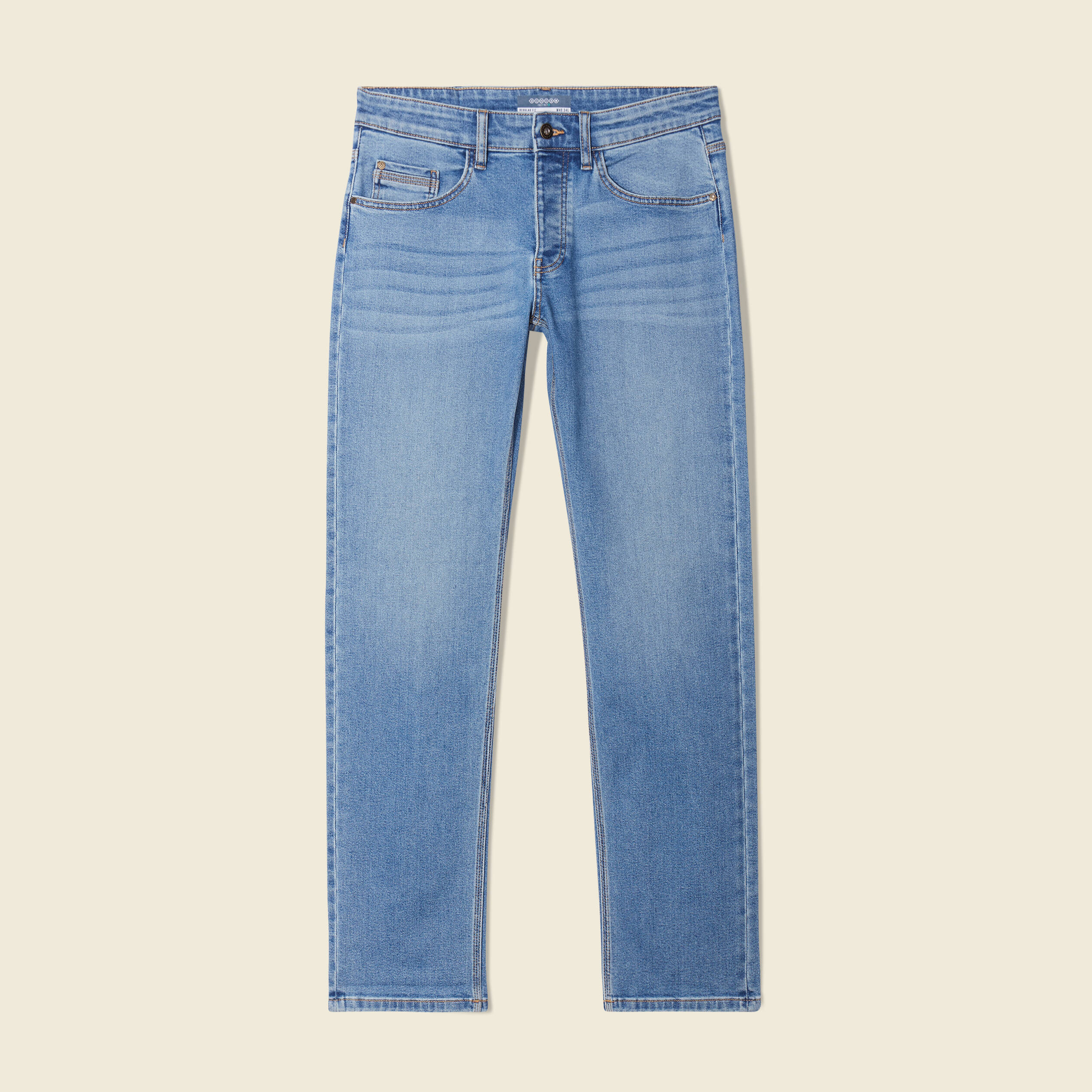 jeans regular eco responsable denim used homme Jeans regular éco-responsable denim used homme