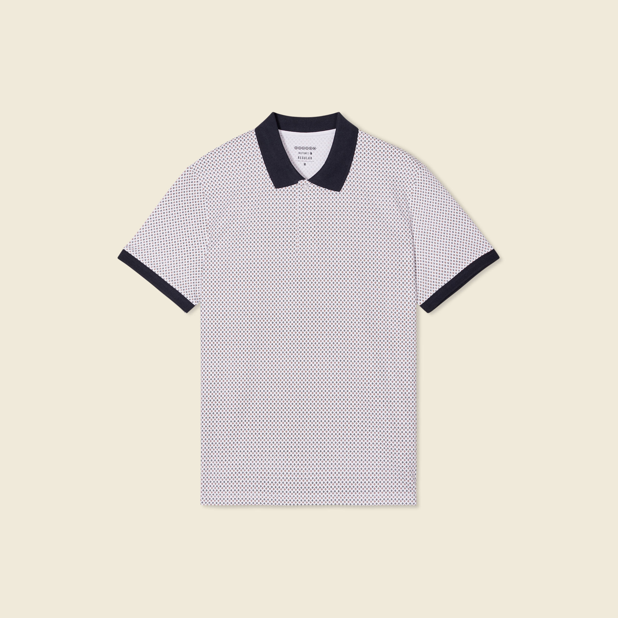 Polo éco-responsable blanc homme