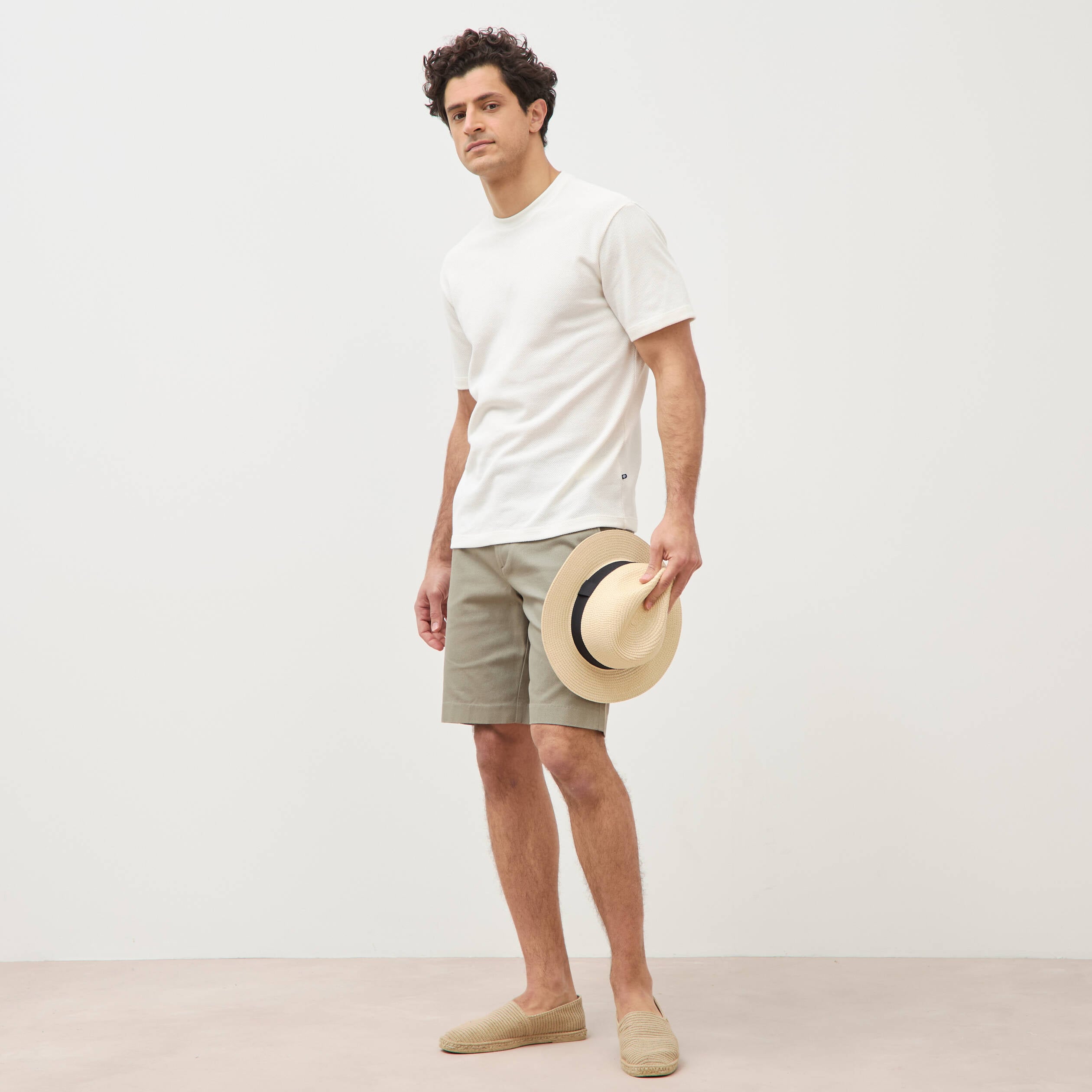 Bermuda vert kaki homme