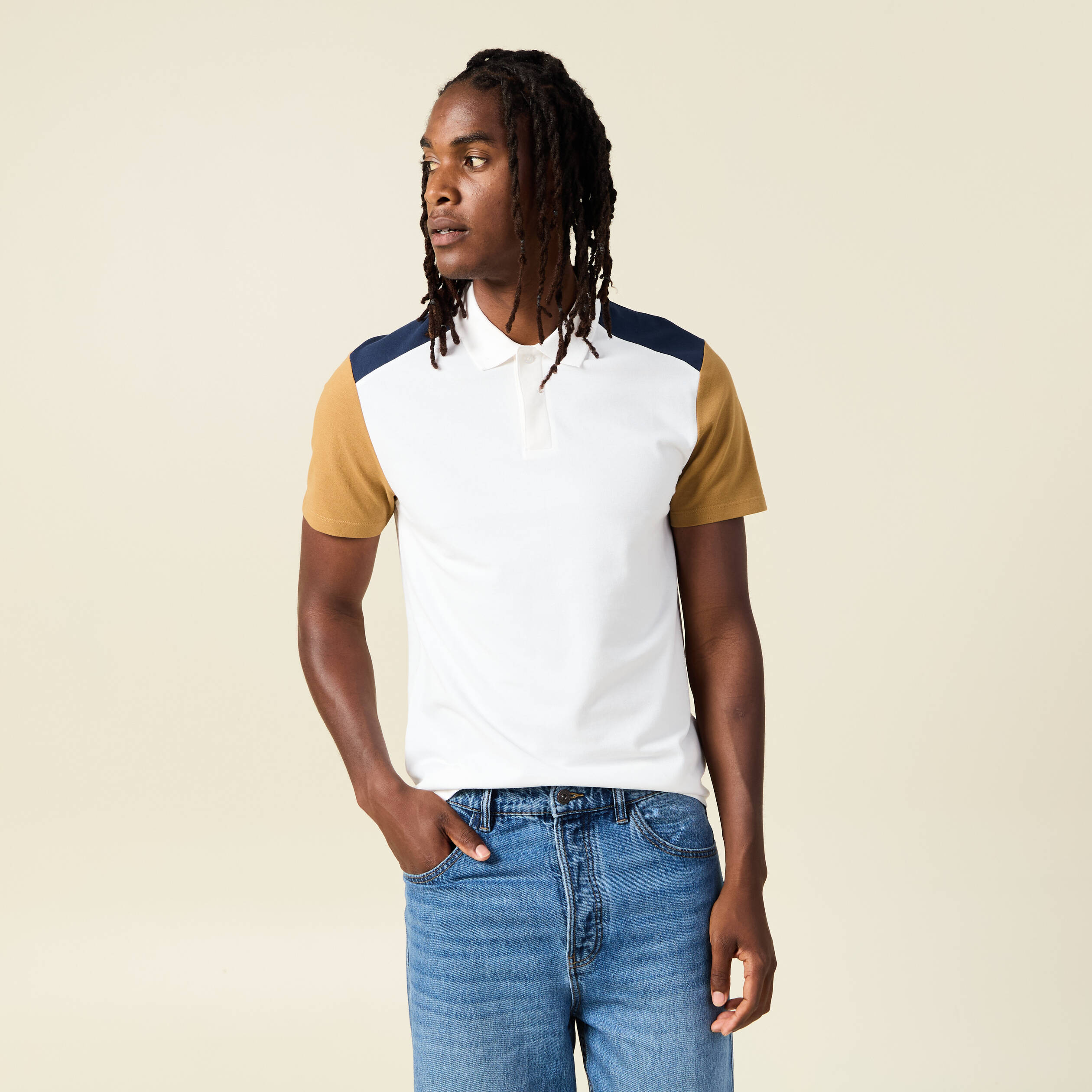 polo manches courtes camel homme Polo manches courtes camel homme