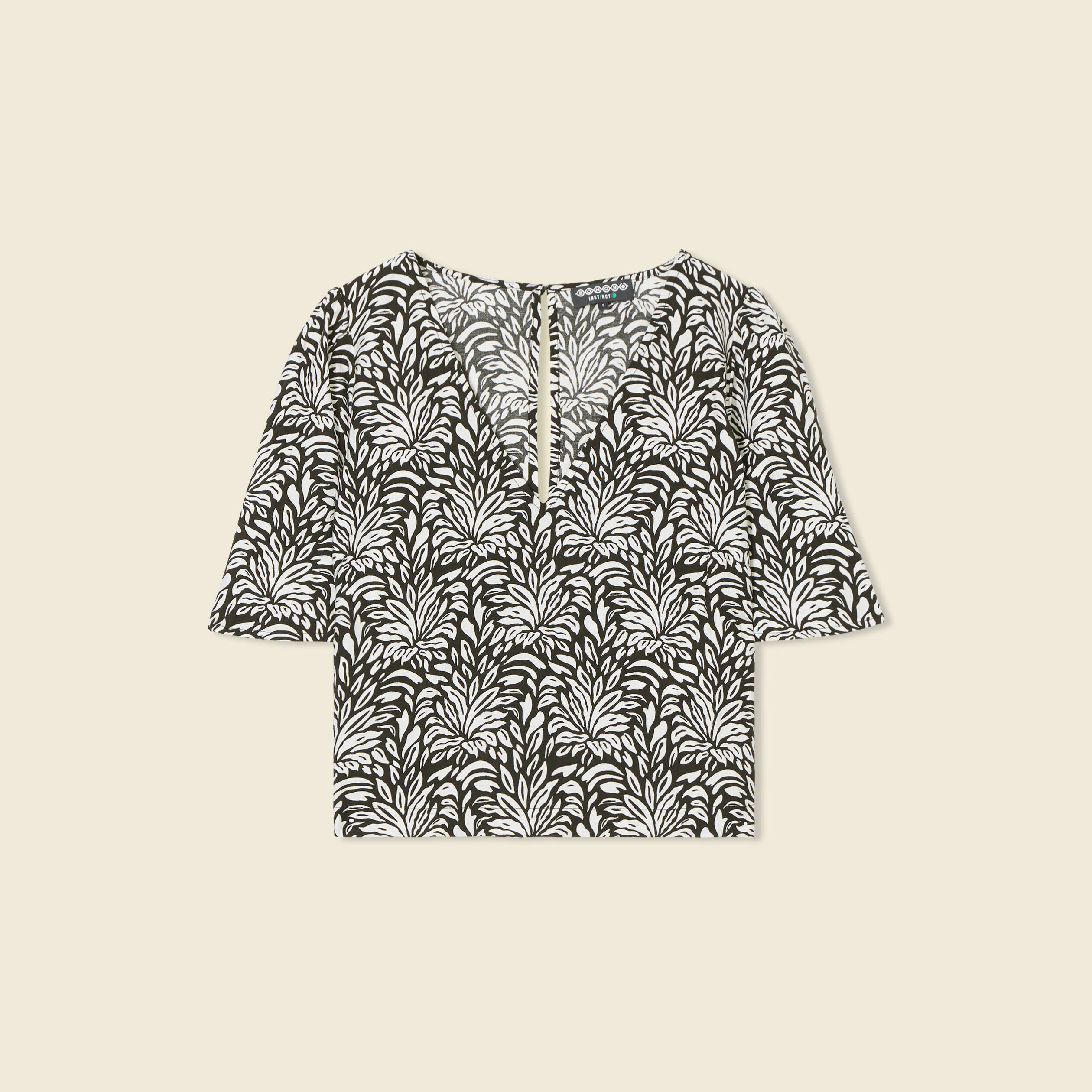 blouse eco responsable noir femme Blouse éco-responsable noir femme
