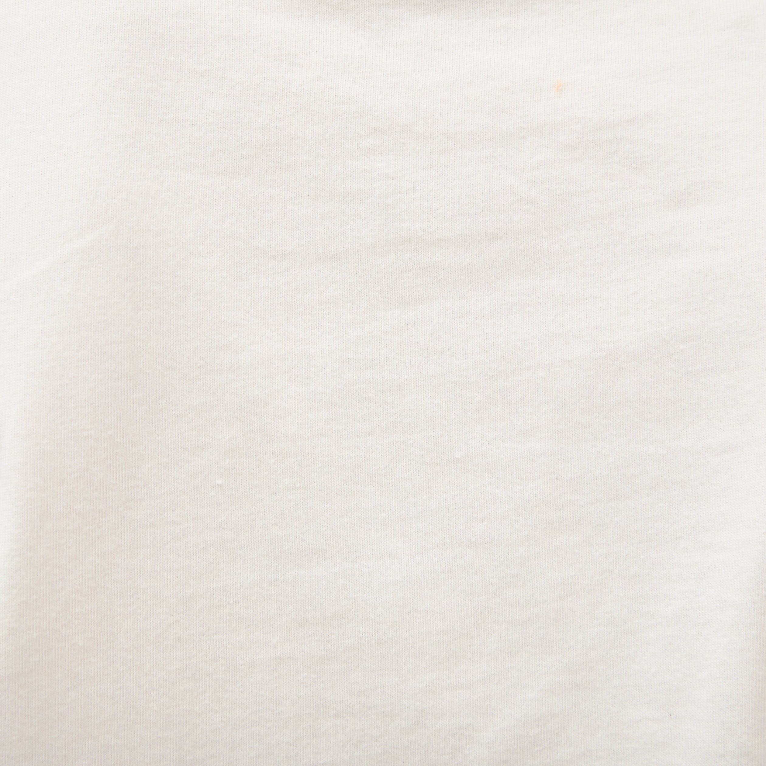 T-shirt en coton manches courtes ivoire femme