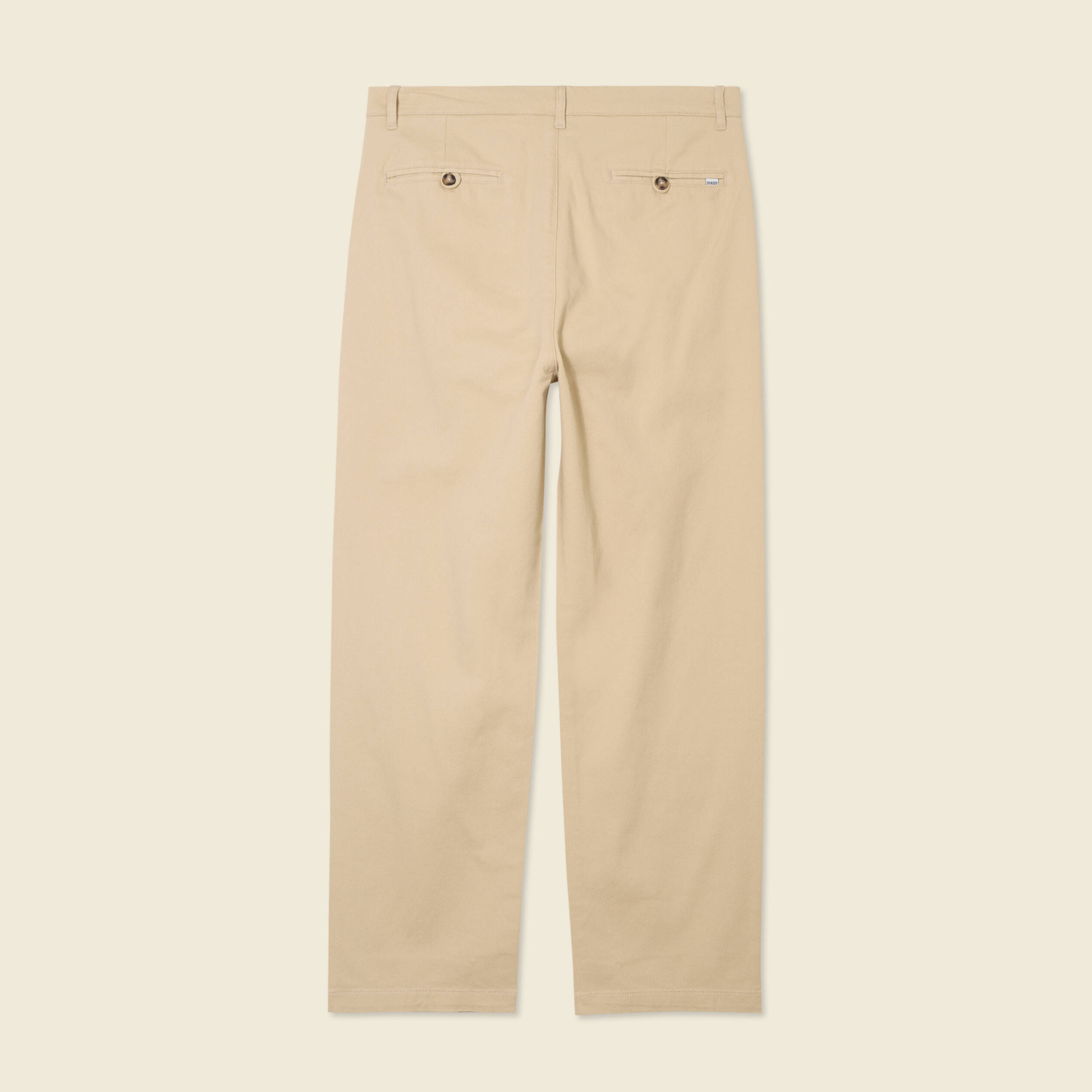 Pantalon chino &agrave; pinces sable homme