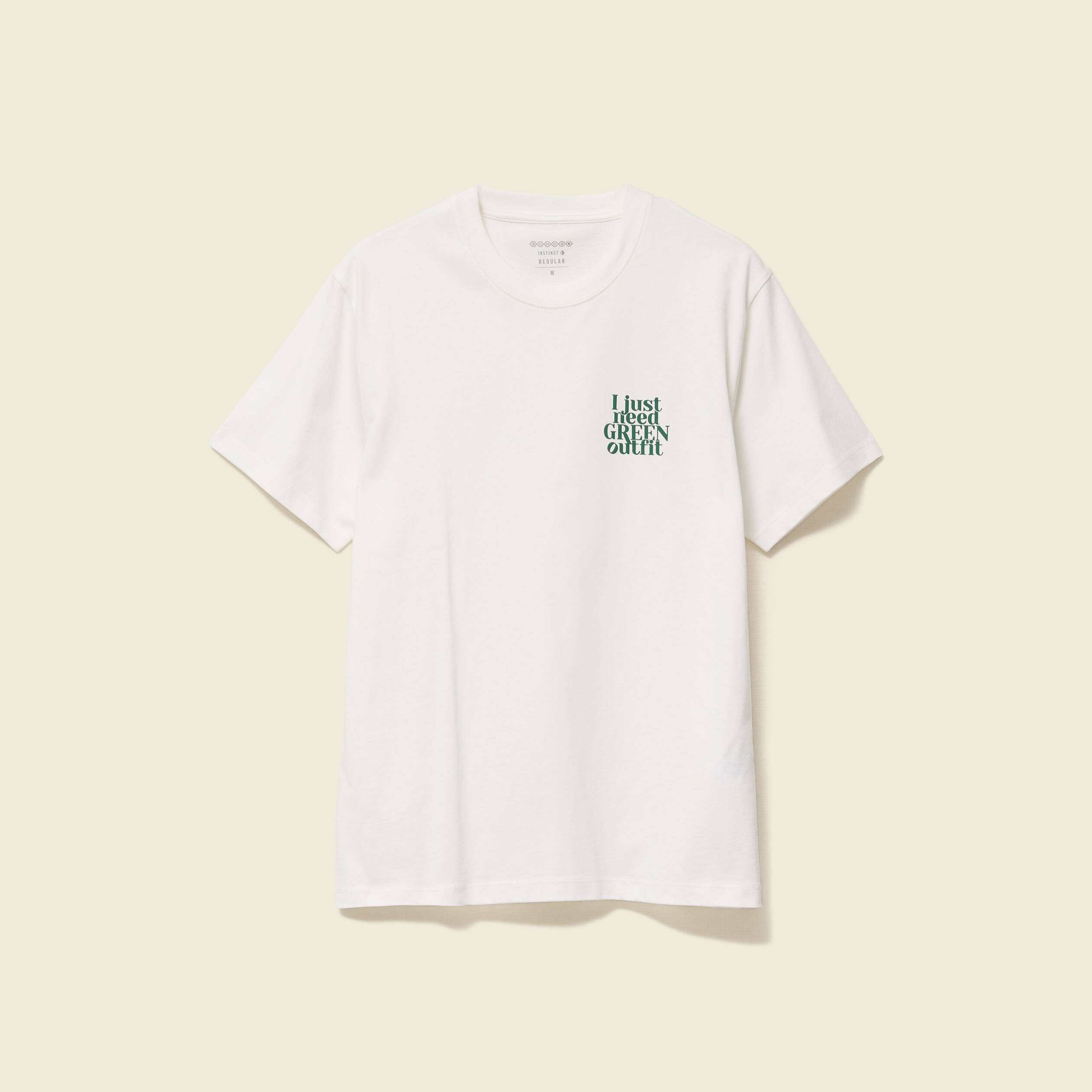 T-shirt en coton ecru homme