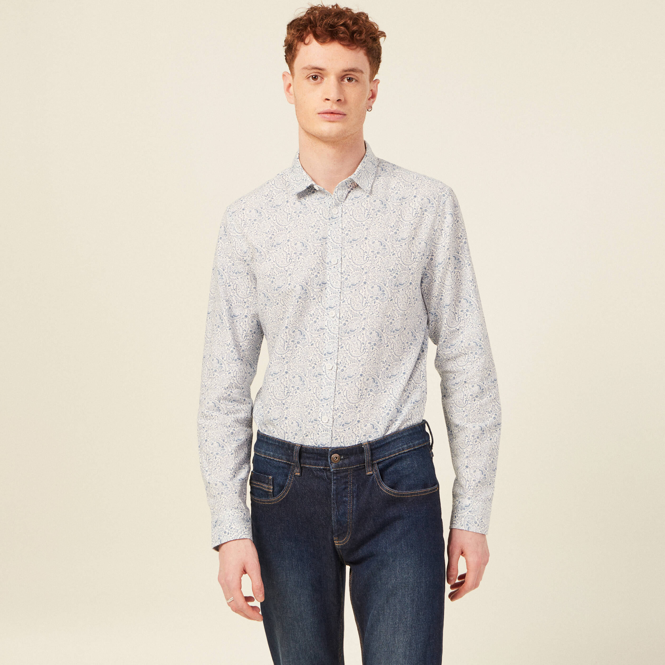 chemise manches longues bleu homme Chemise manches longues bleu homme