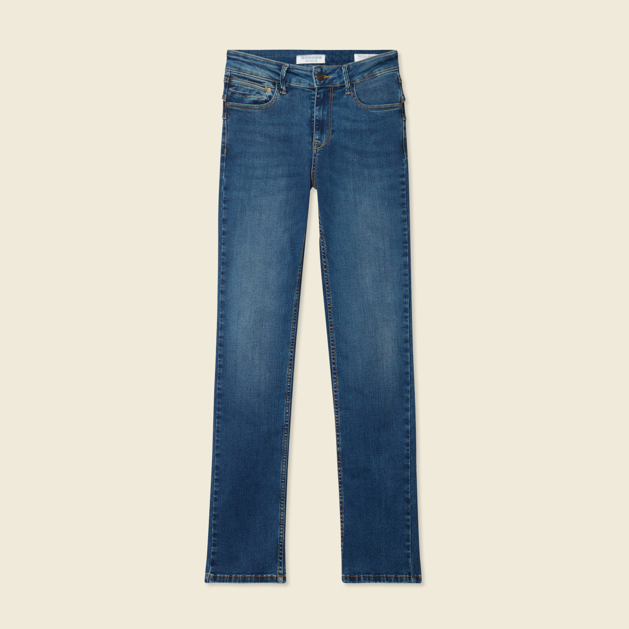 Jeans Demi - regular taille haute denim stone femme